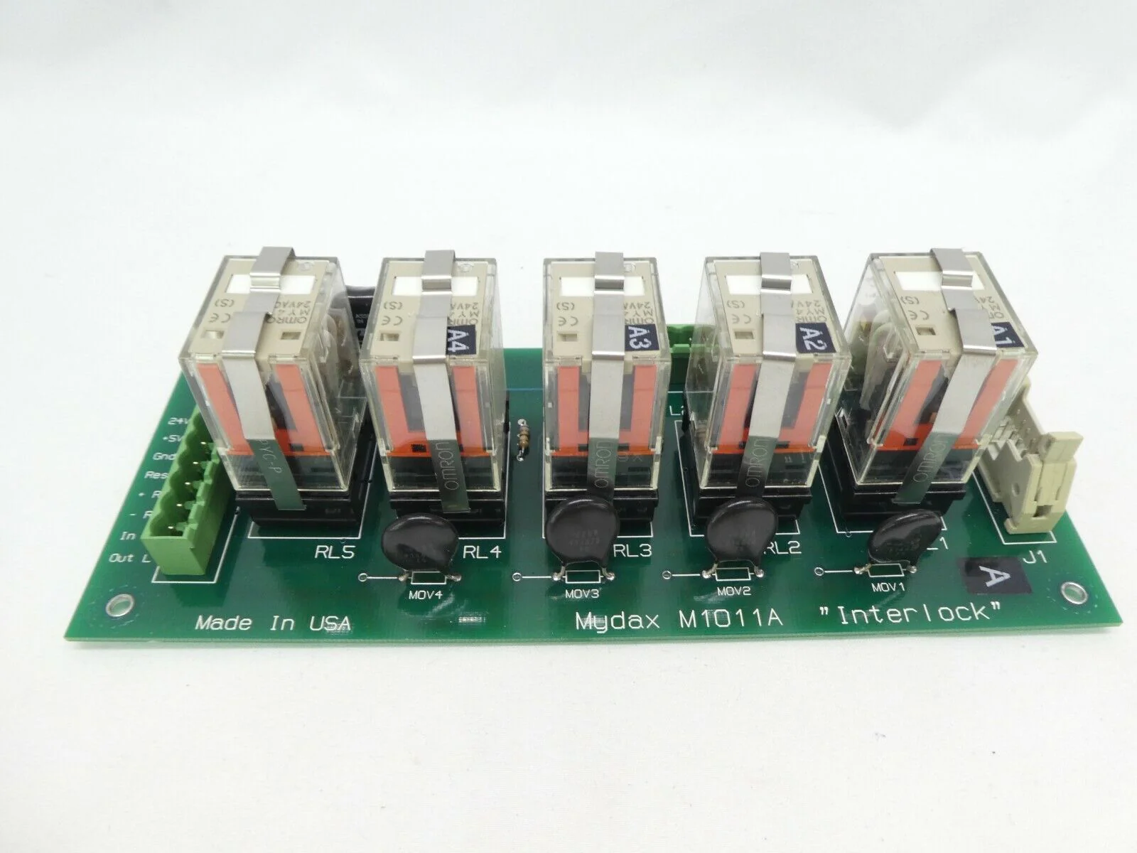 Mydax M1011A Interlock Input Board PCB "Interlock" Lot of 2 Working Surplus - Image 7