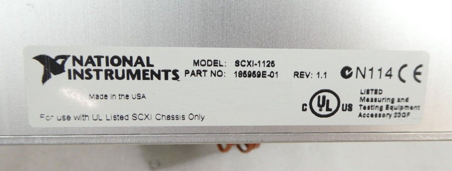 National Instruments SCXI-1000 Signal Conditioning Module SCXI-1600 SCXI-1125 - Image 10