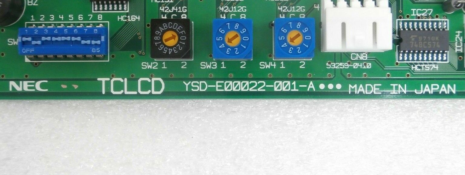 NEC YSD-E00022-001-A LCD Display Panel PCB TCLCD TEL Tokyo Electron P-8 Working - Image 12