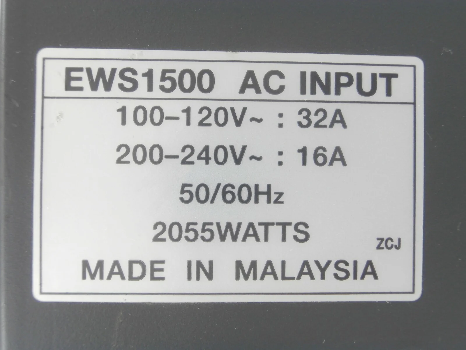Nemic-Lambda EWS1500-5 Power Supply 2055 Watts 3.3V EWS Series Working Surplus - Image 10