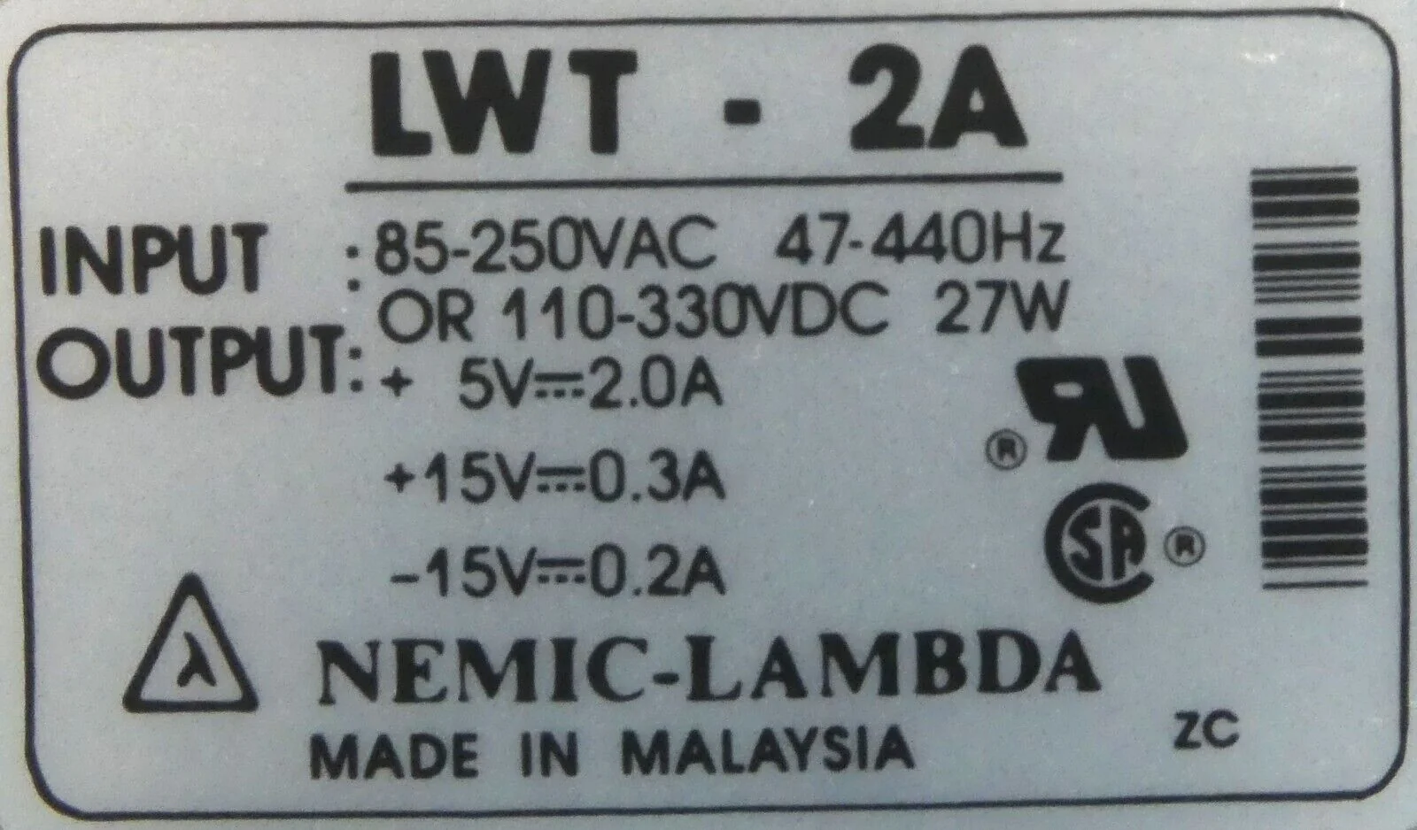 Nemic-Lambda LWT-2A A1 +15VDC Power Supply V81-306402-3 Reseller Lot of 2 New - Image 12