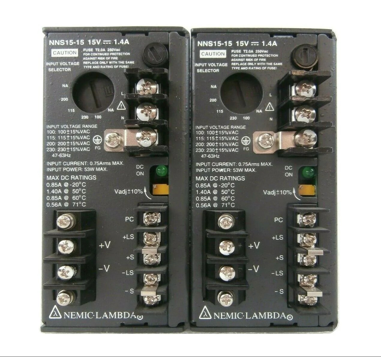 Nemic-Lambda NNS15-5 Power Supply Reseller Lot of 2 Hitachi I-900SRT Working - Image 2