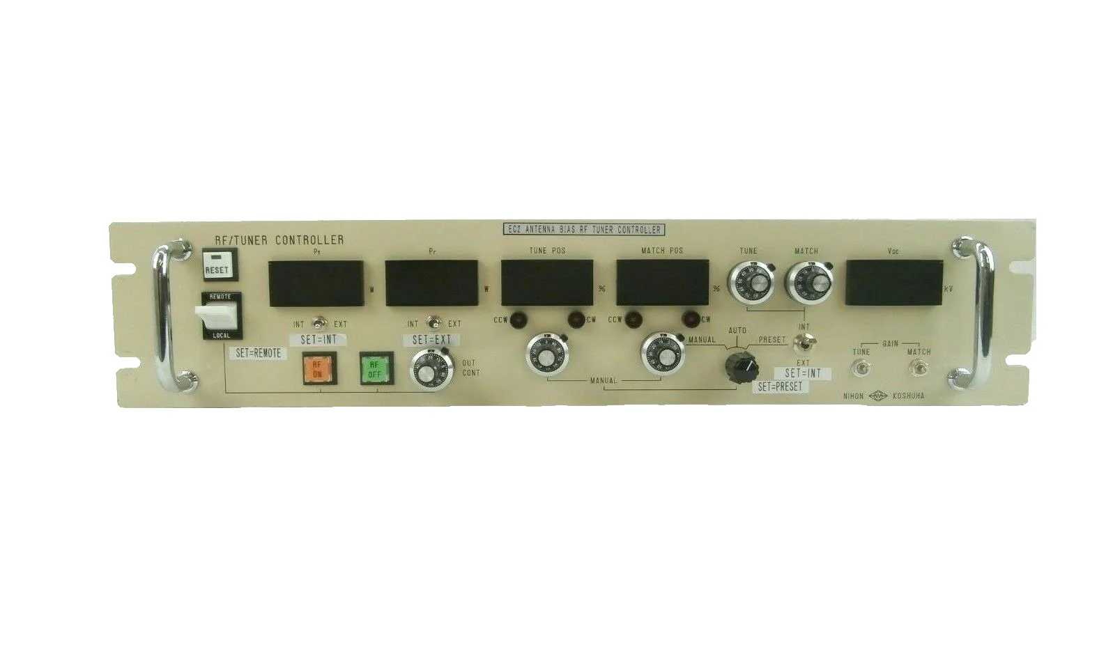 Nihon Koshuha RF/TUNE CONT-2 RF EC2 Antenna Bias Tuner Controller Working