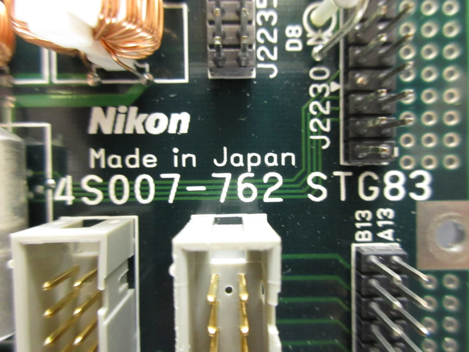 Nikon 4S007-762 Interface Board PCB STG83 NSR-S204B System Used Working - Image 2
