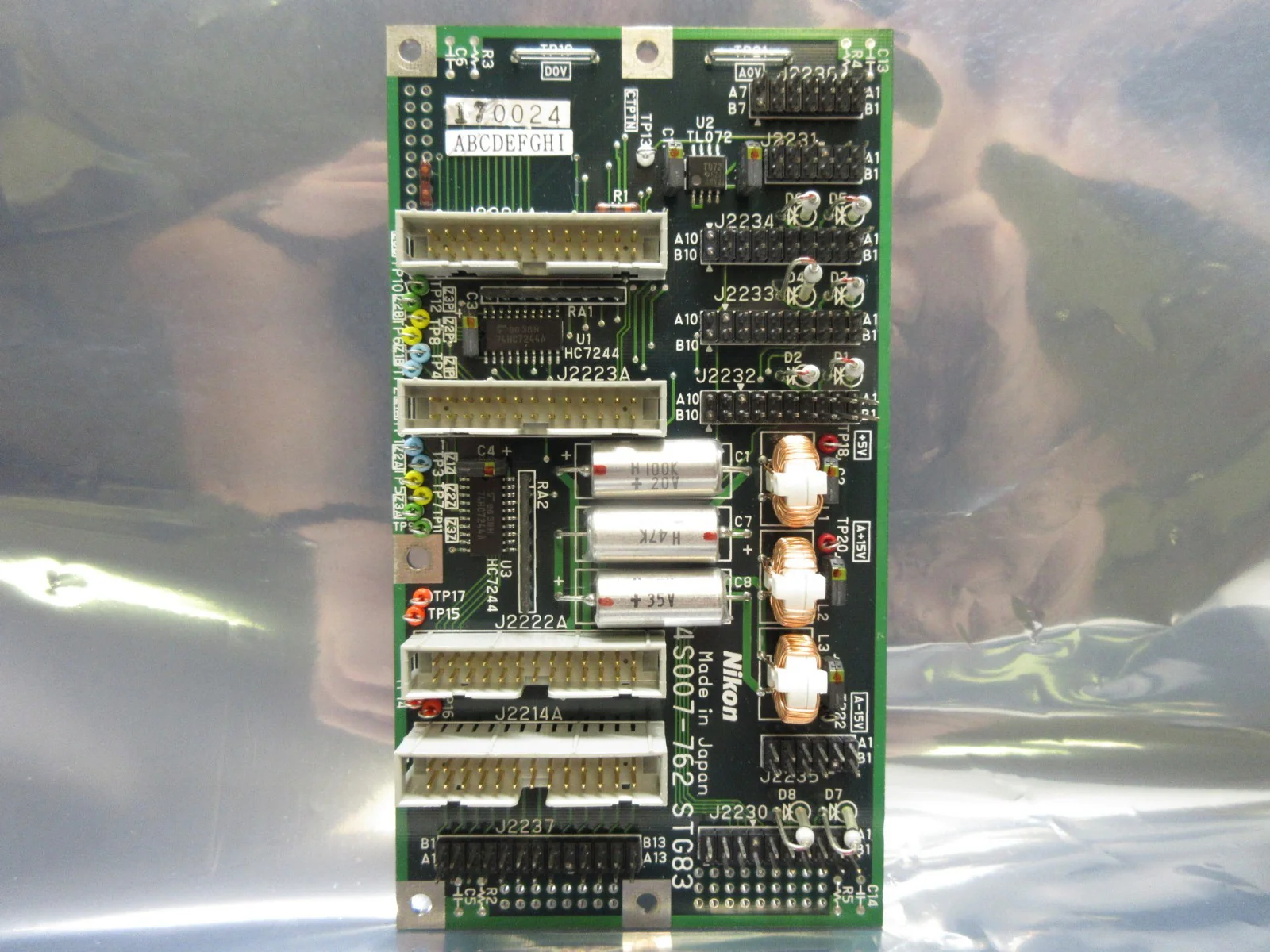 Nikon 4S007-762 Interface Board PCB STG83 NSR-S204B System Used Working - Image 3