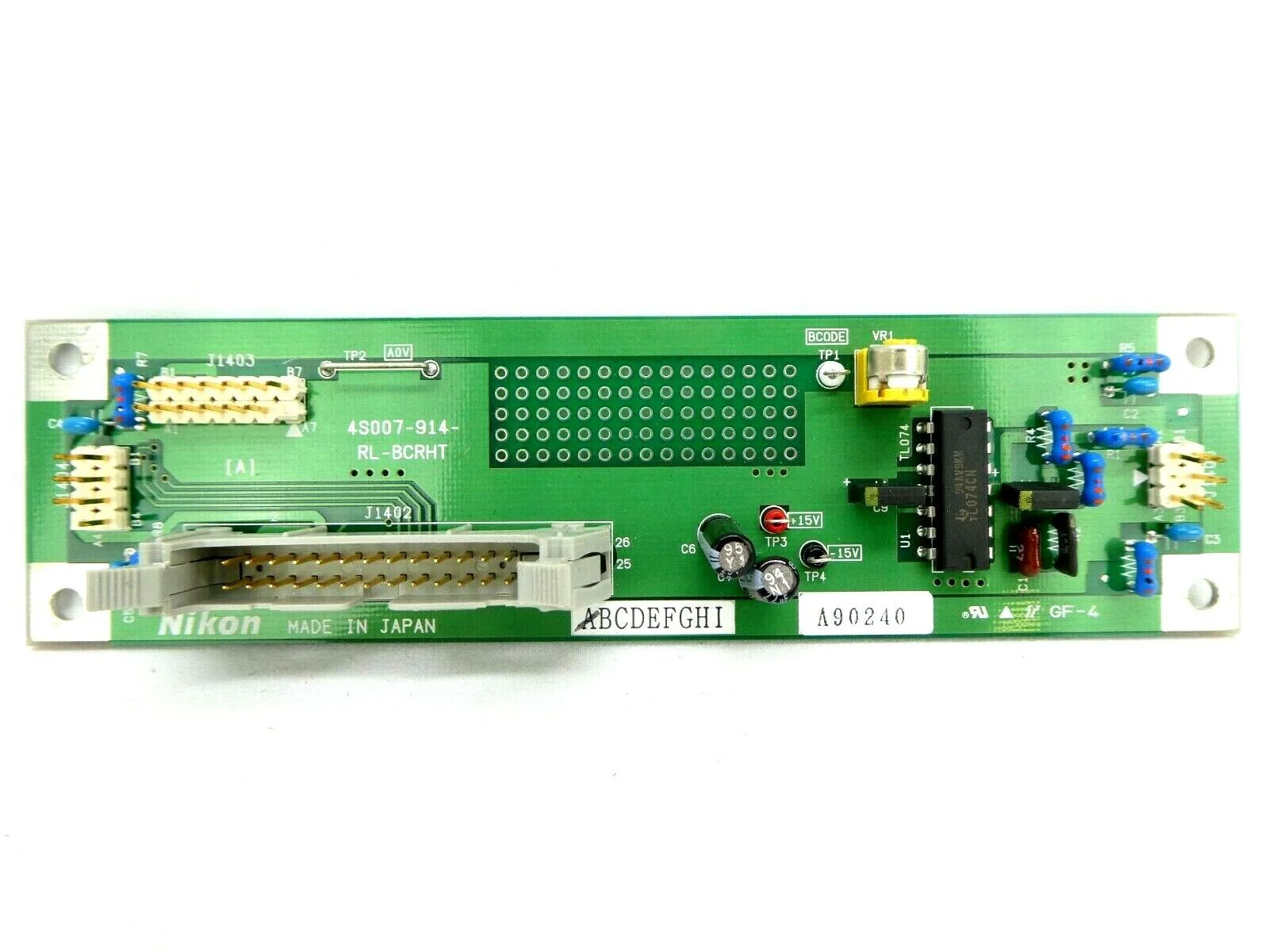 Nikon 4S007-914 RL-BCRHT Right Interface Board PCB Nikon NSR System Working - Image 2