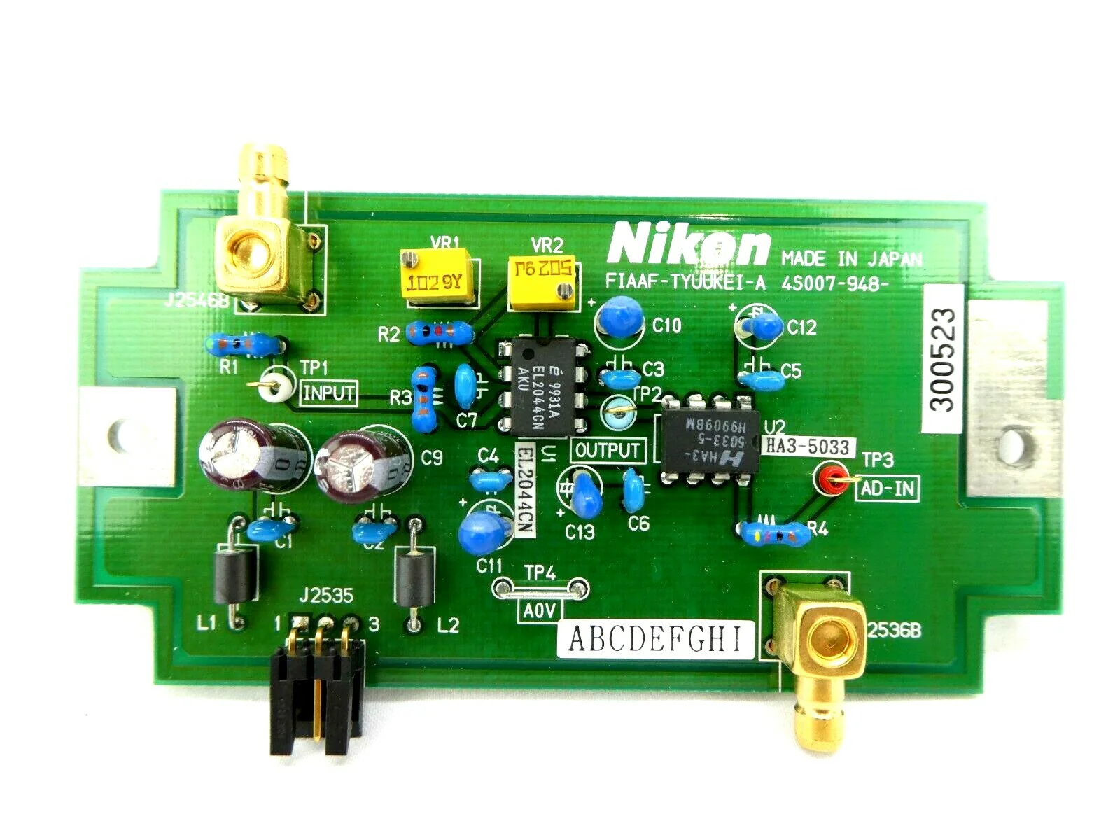 Nikon 4S007-948 Interface Board PCB FIAAF-TYUUKEI-A NSR System Working - Image 2