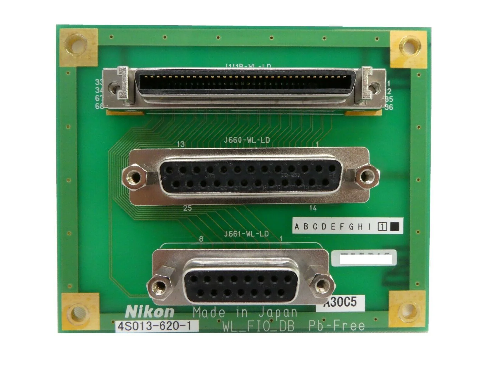 Nikon 4S013-620-1 Interface Board PCB WL_FIO_DB NSR-S610C Working Spare - Image 2
