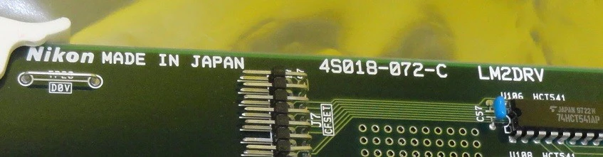 Nikon 4S018-072-C Interface Relay Card PCB LM2DRV NSR-S202A Used Working - Image 5