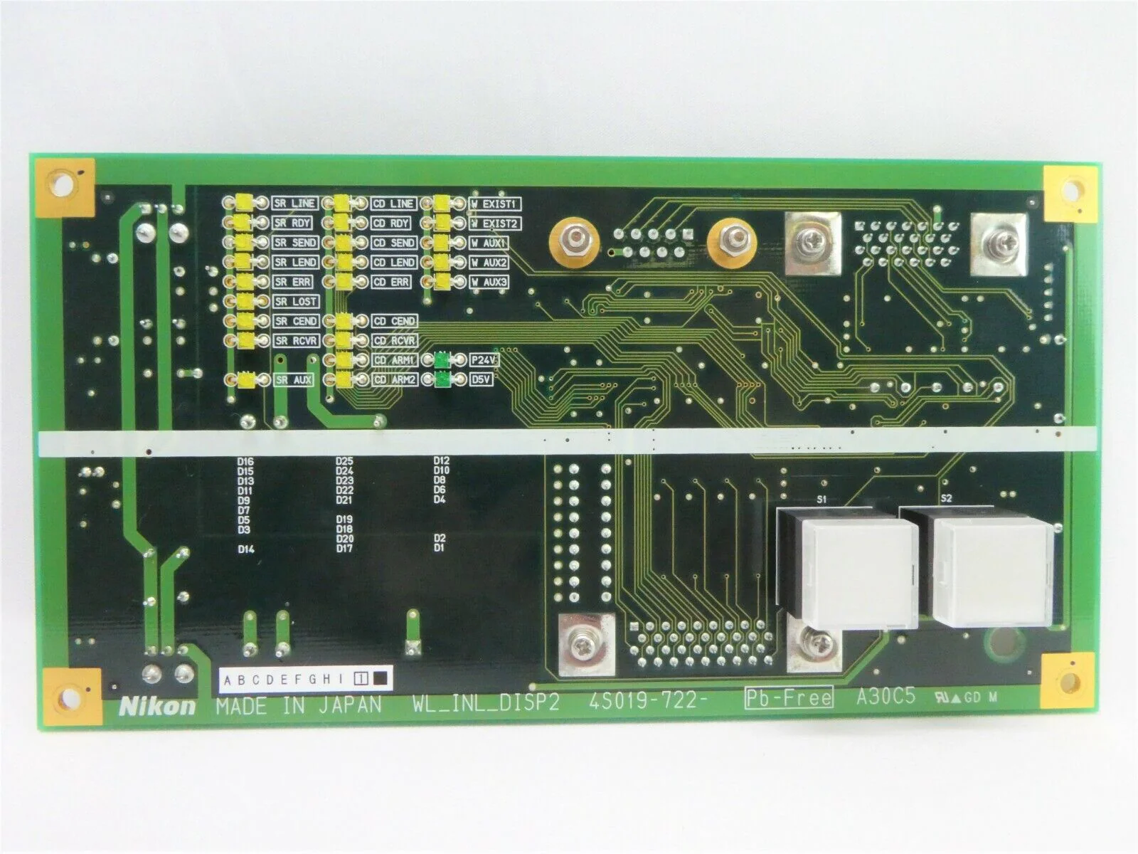 Nikon 4S019-722 Interface Display Board PCB WL_INL_DISP2 NSR-S610C Spare - Image 3