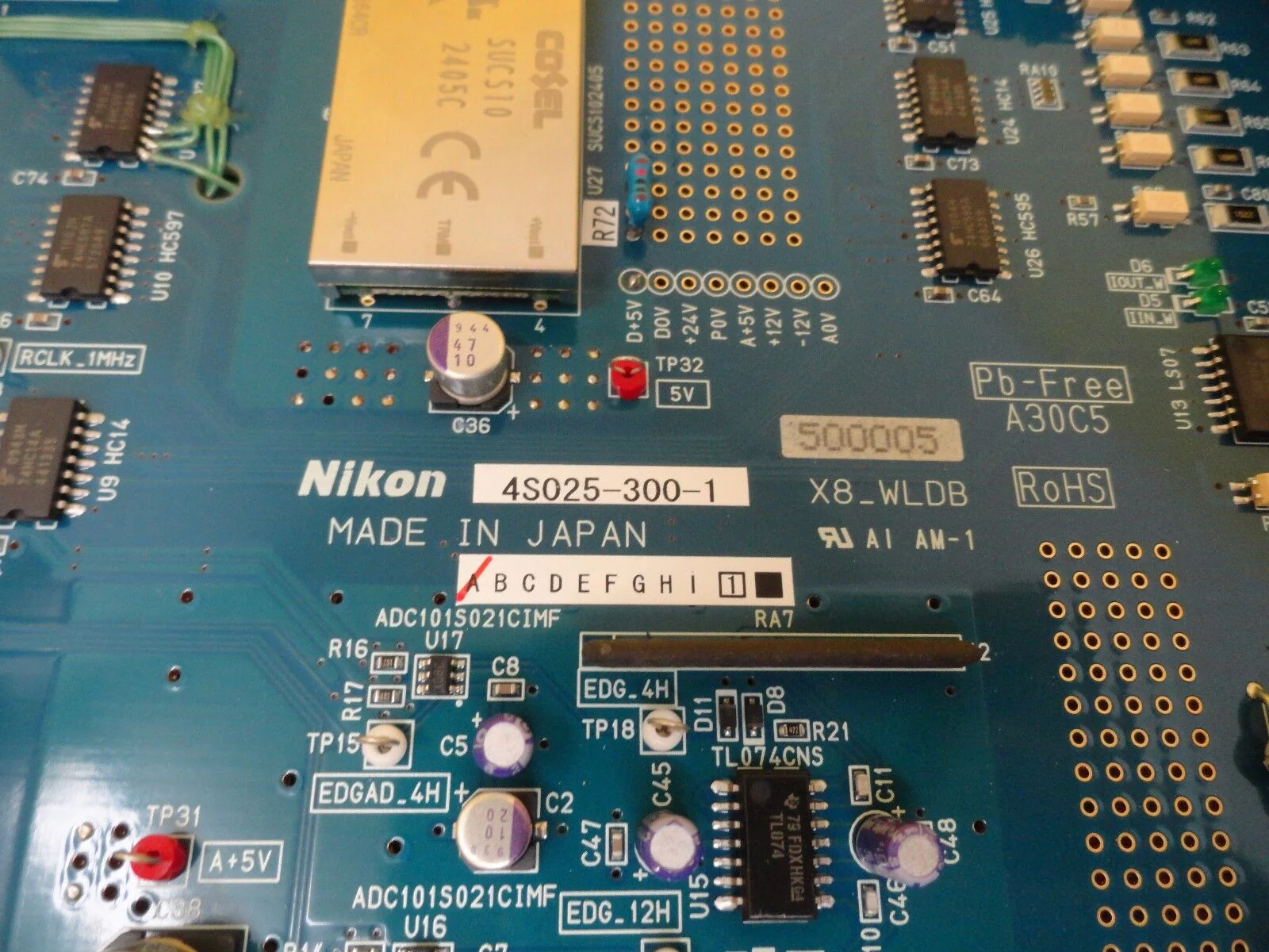 Nikon Precision 4S025-300-1 Interface Board PCB X8_WLDB NSR-S620D Working - Image 6
