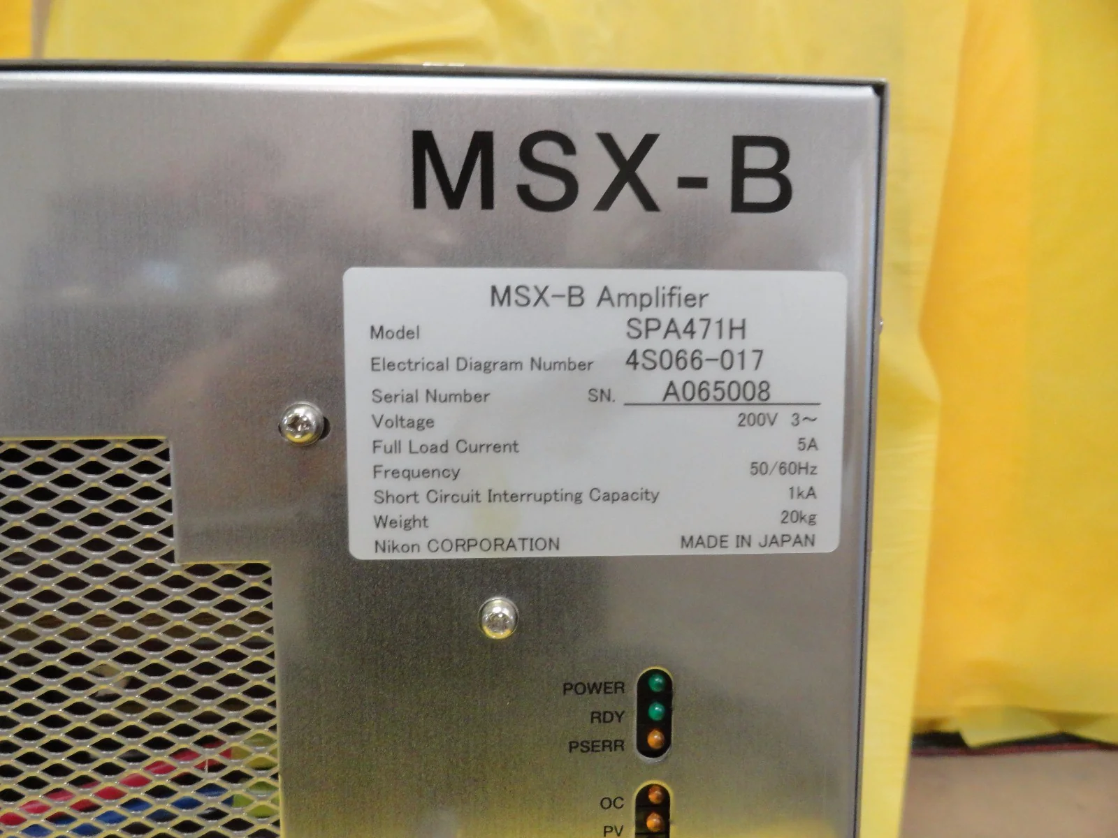 Nikon 4S066-017 MSX-B Amplifier Module SPA471H 4S013-684-1 NSR Series Working - Image 3