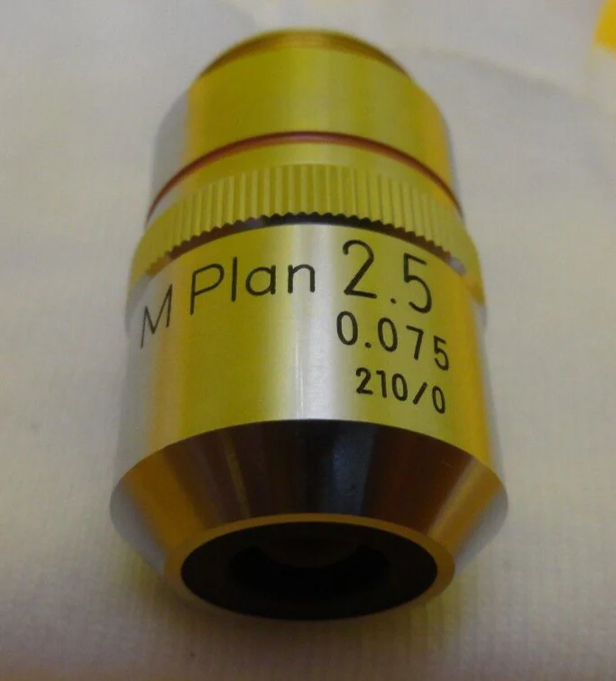 Nikon Precision M Plan 2.5 0.075 Microscope Objective 210/0 Working Surplus - Image 2