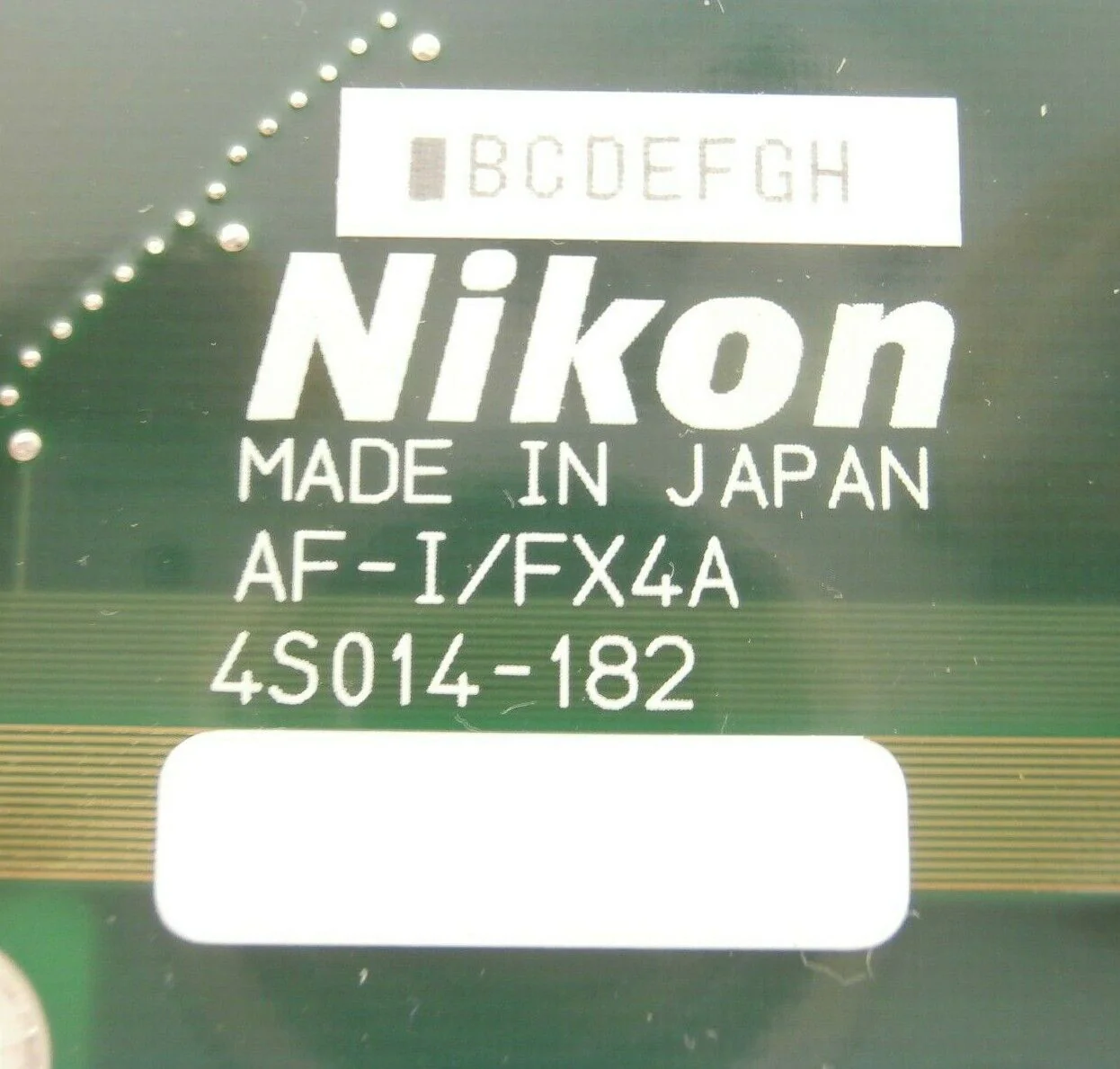 Nikon Precision 4S014-182 Relay Controller Board PCB AF-I/FX4A NSR Working - Image 11