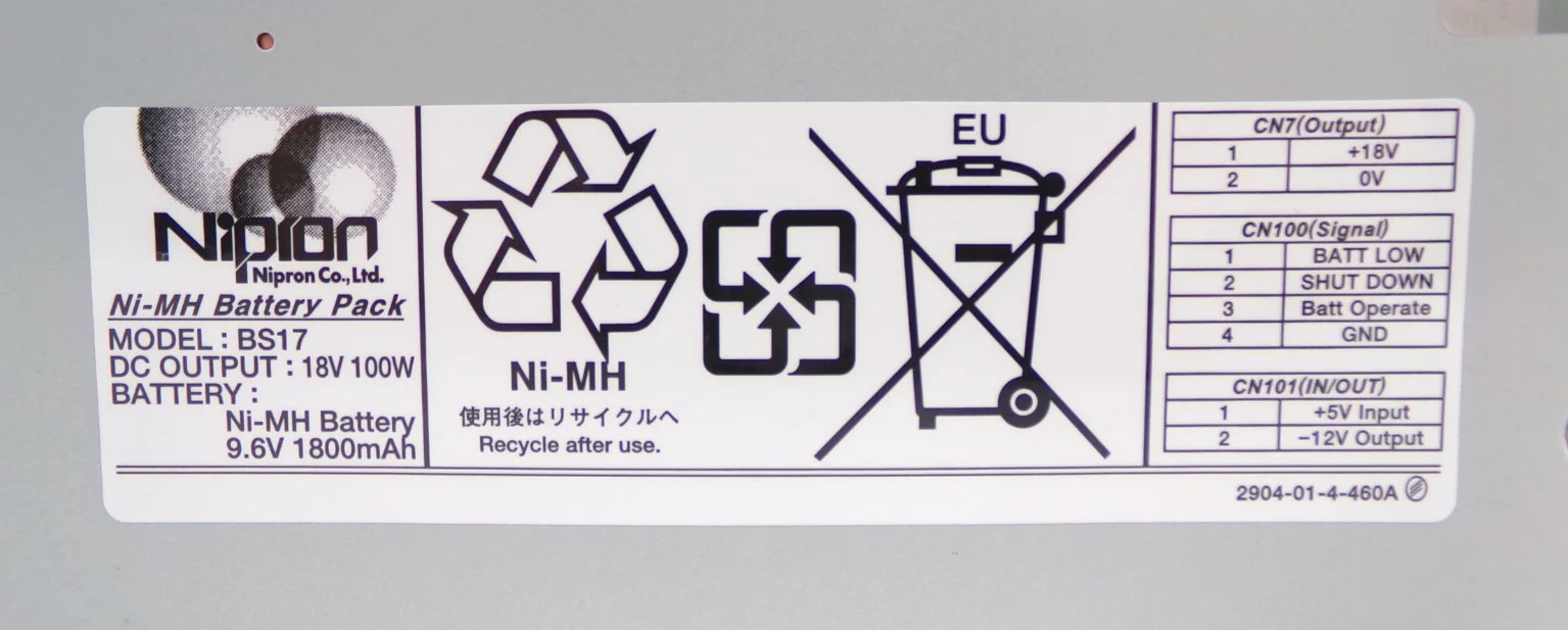 Nipron BS17A-H24/2.0L Ni-MH Battery Pack BS17 New Surplus - Image 9