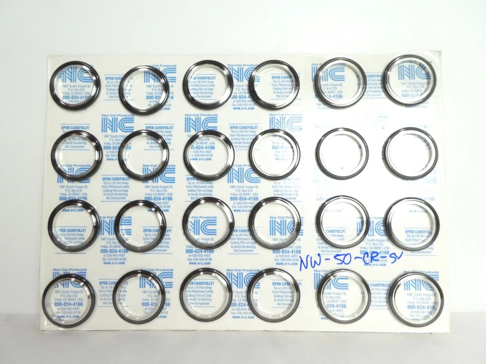 Nor-Cal NW-50B-100 Bored Flange NW-50 x 1" Reseller Lot of 72 New Surplus - Image 3