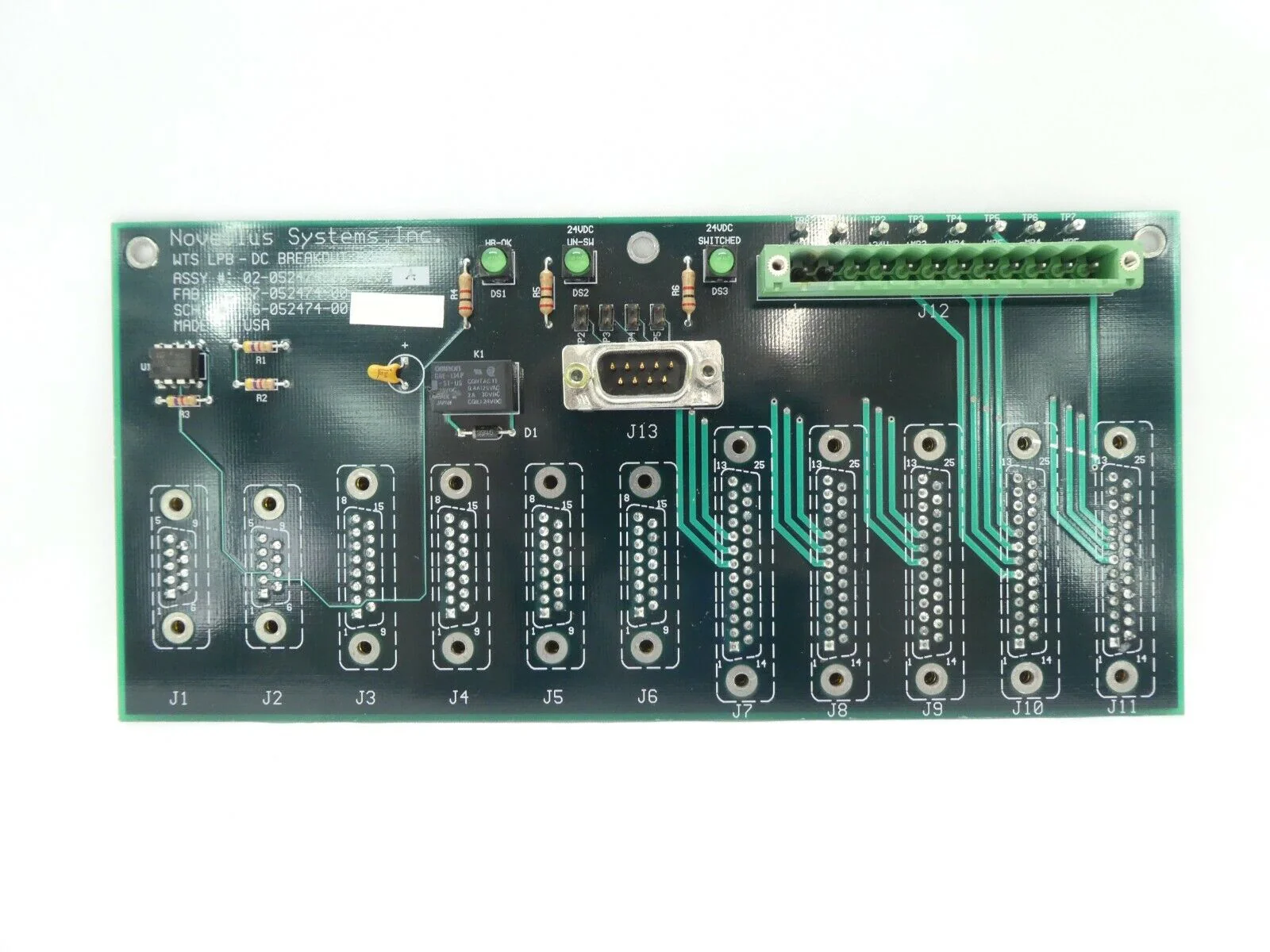 Novellus Systems 02-052474-00 WTS LPB - DC Breakout Board PCB Rev. A New Surplus - Image 2