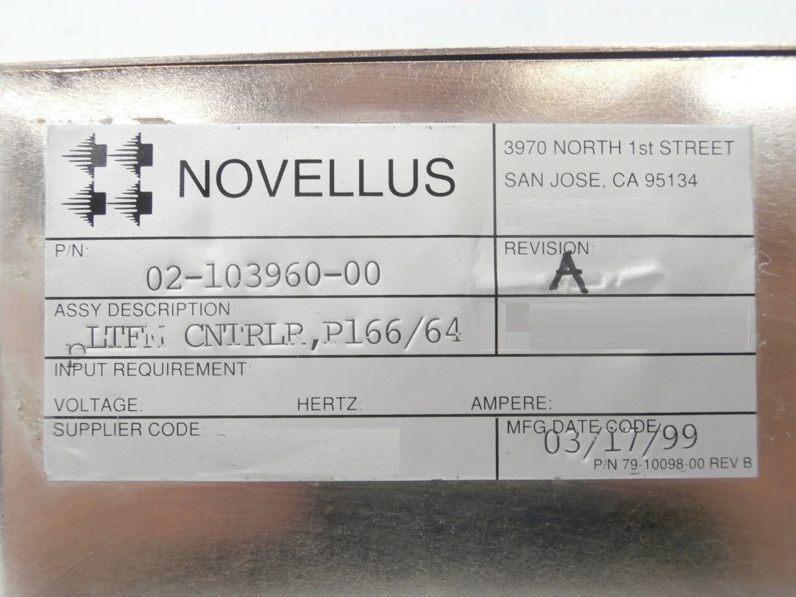 Novellus Systems 02-103960-00 Platform Controller P166/64 03-053424-00 Working - Image 12