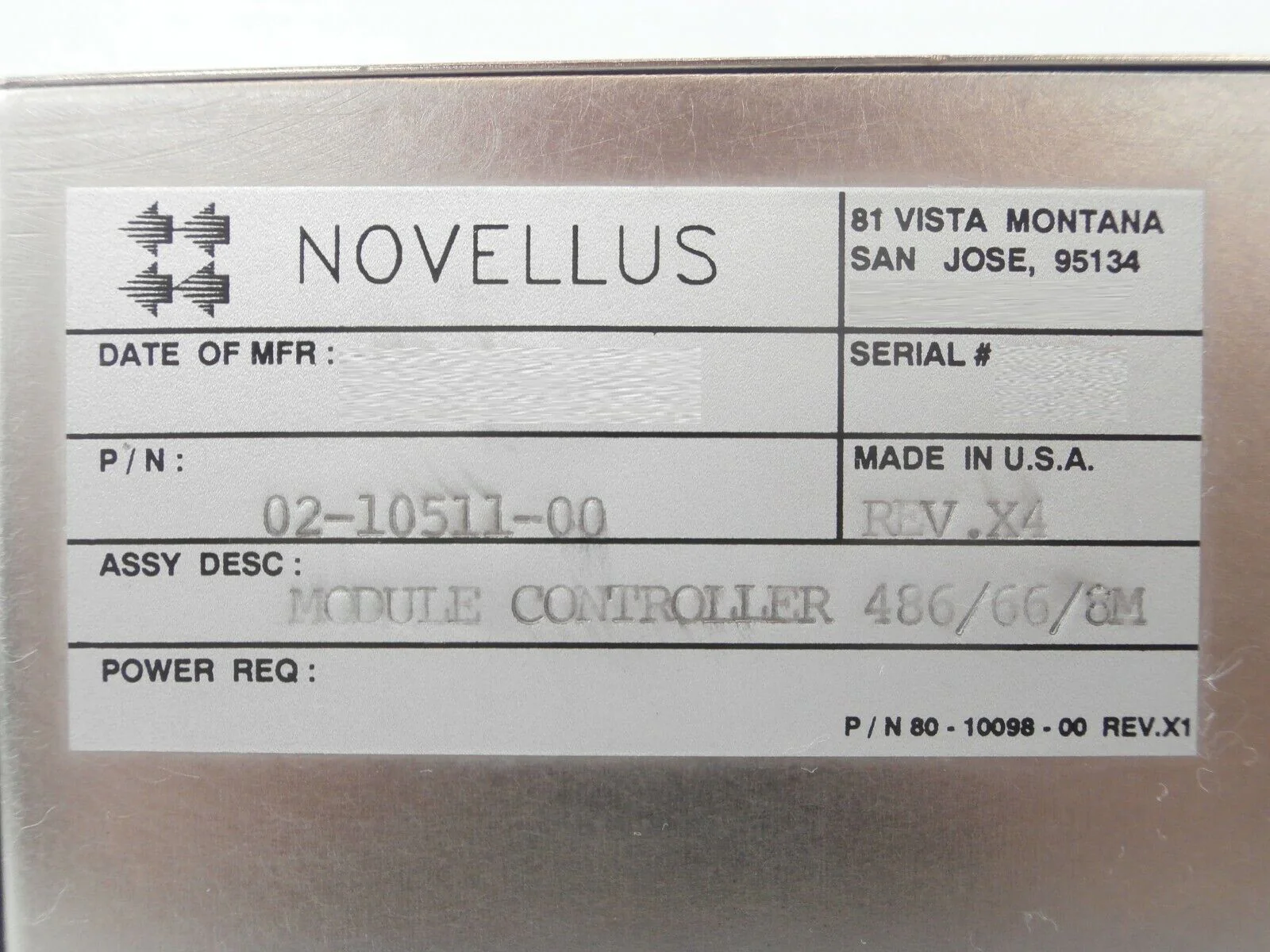 Novellus Systems 02-10511-00 Module Controller 486/66/8M Rev. X4 AIO-2VL Working - Image 10