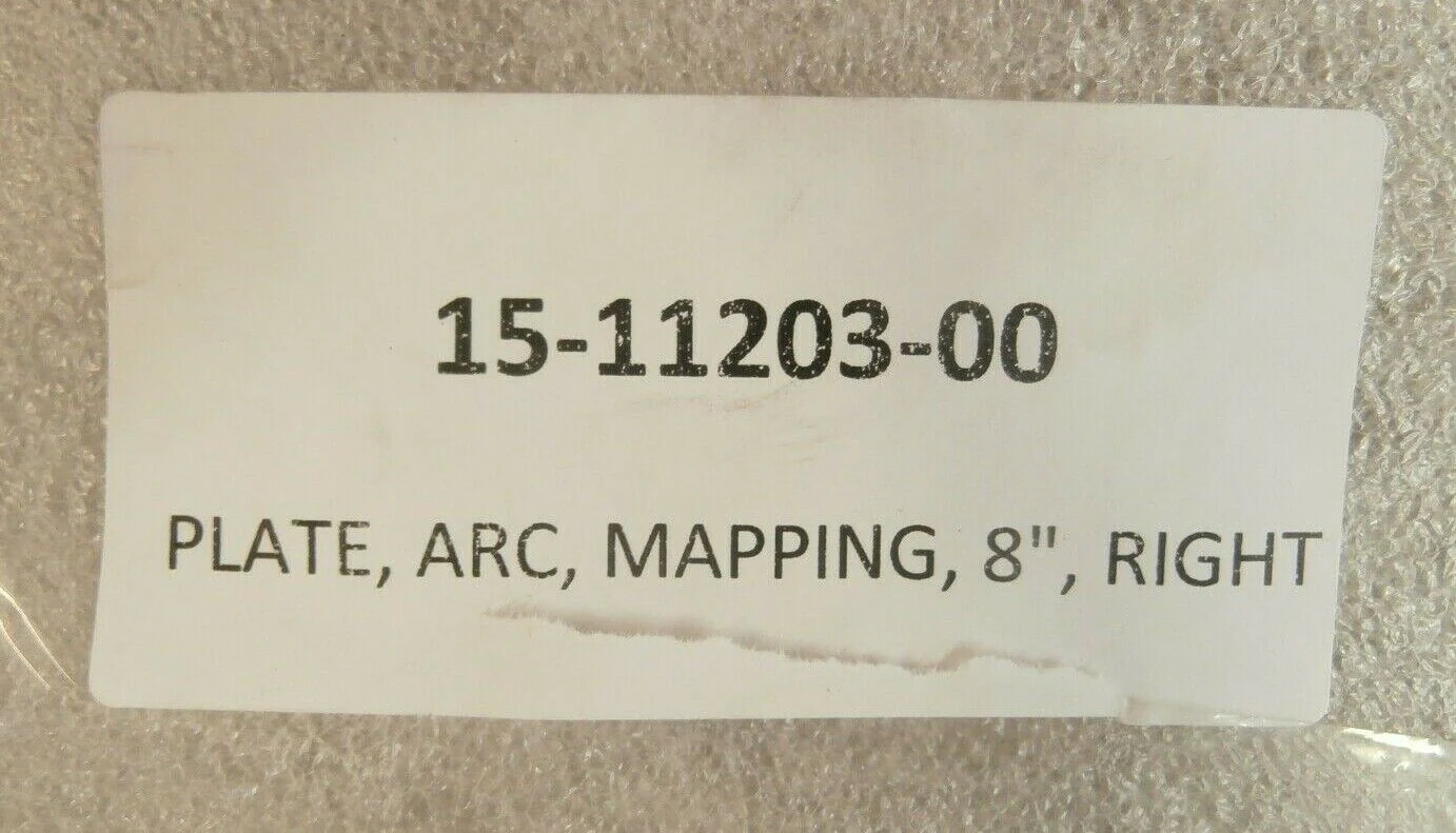 Novellus Systems 15-11203-00200mm Right Arc Mapping Plate New Surplus - Image 9
