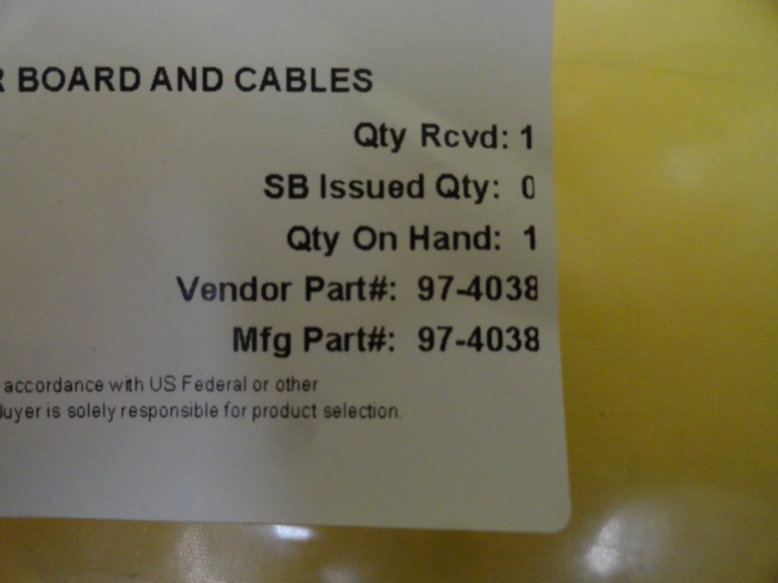 Novellus Systems 97-4038 Display Panel Kit Planar 996-0237-05 New Surplus - Image 7