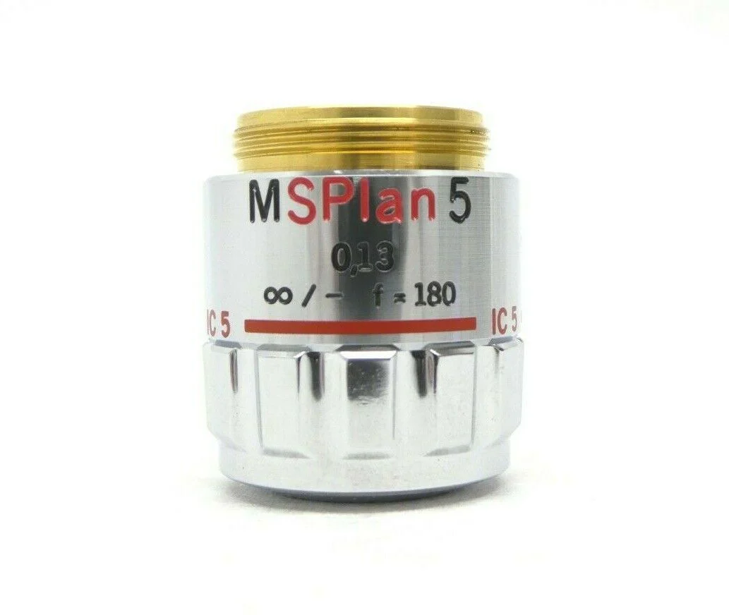 Olympus MSPlan 5 Microscope Objective 0.13 ∞/- f=180 IC 5 Working Surplus - Image 2