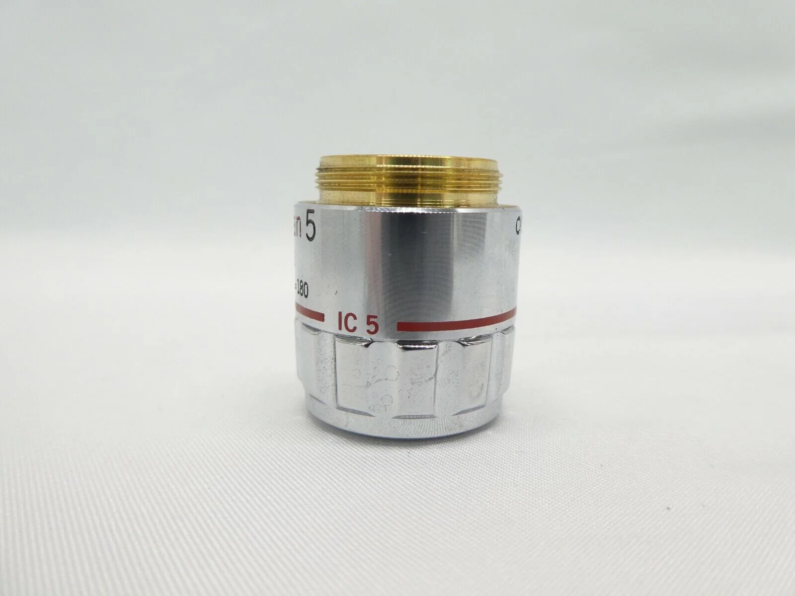 Olympus MSPlan 5 Microscope Objective 0.13 ∞/- f=180 IC 5 Working Surplus - Image 2