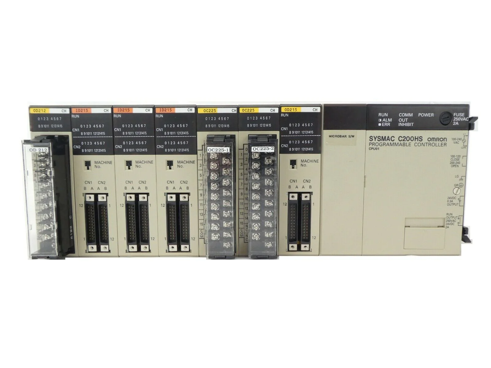 Omron C200H Programmable Logic Controller PLC Sysmac Microbar Trackmate Working - Image 2