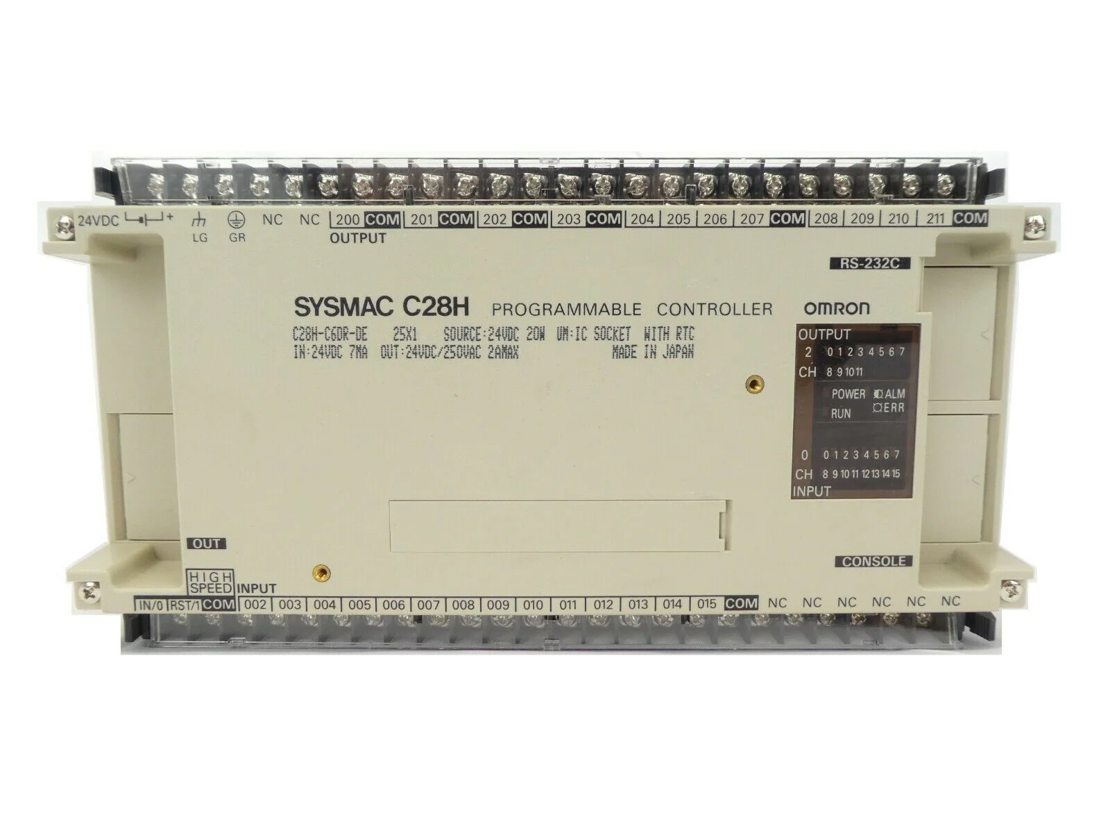 Omron C28H-C6DR-DE Programmable Logic Controller PLC SYSMAC C28H Working Spare - Image 2