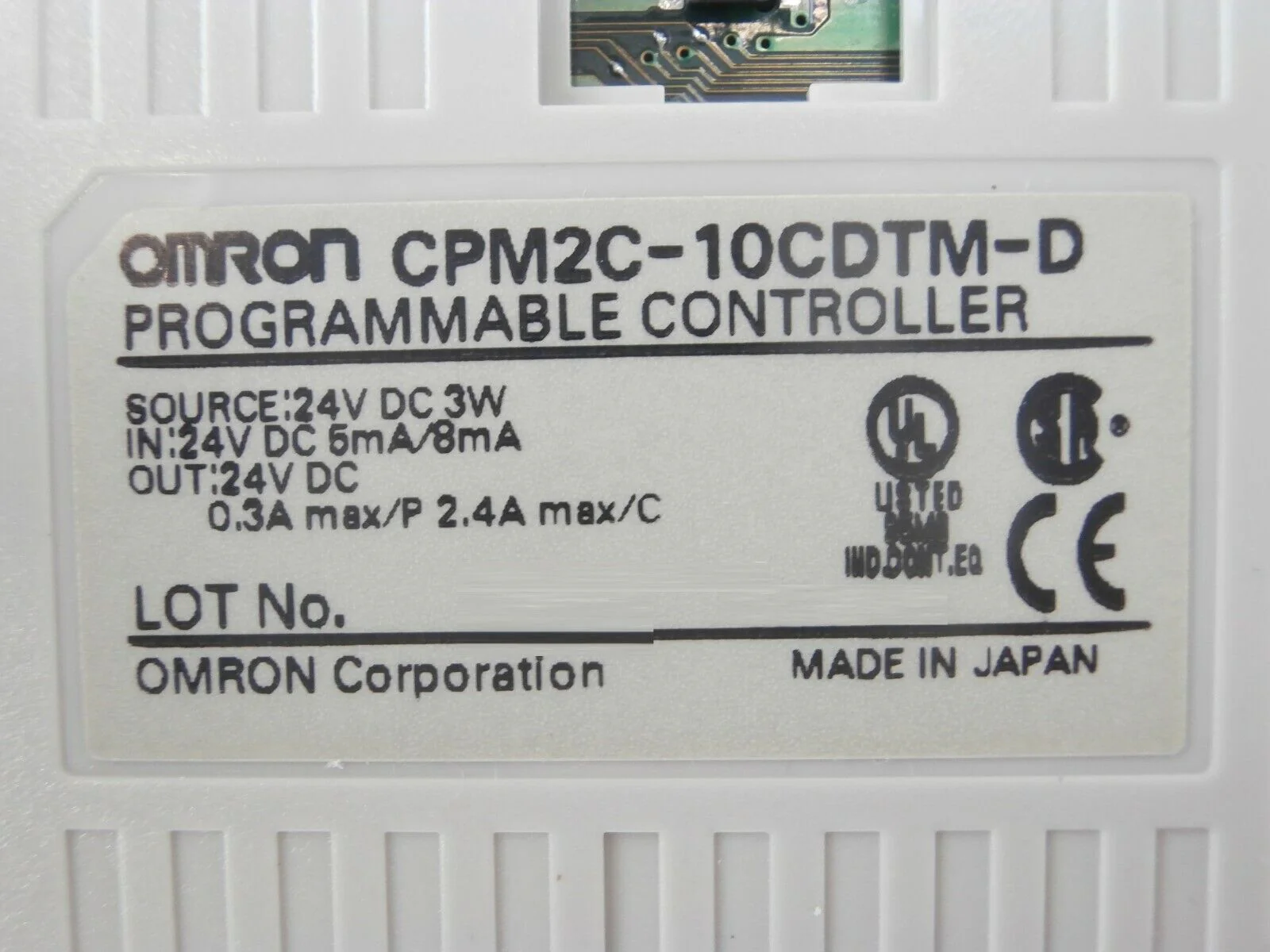 Omron CPM2C Compact Logic Controller PLC Chemical Cabinet TEL Lithius Working - Image 8