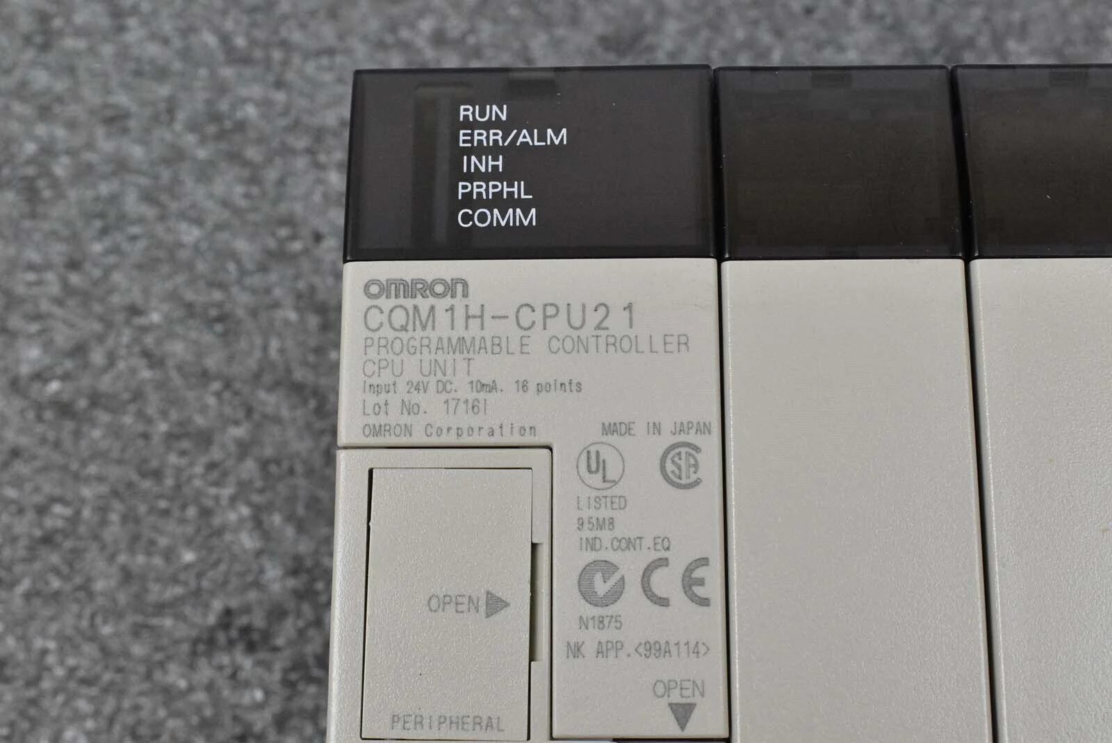 Omron CQM1H-CPU21 Programmable Controller CPU Unit - Image 3
