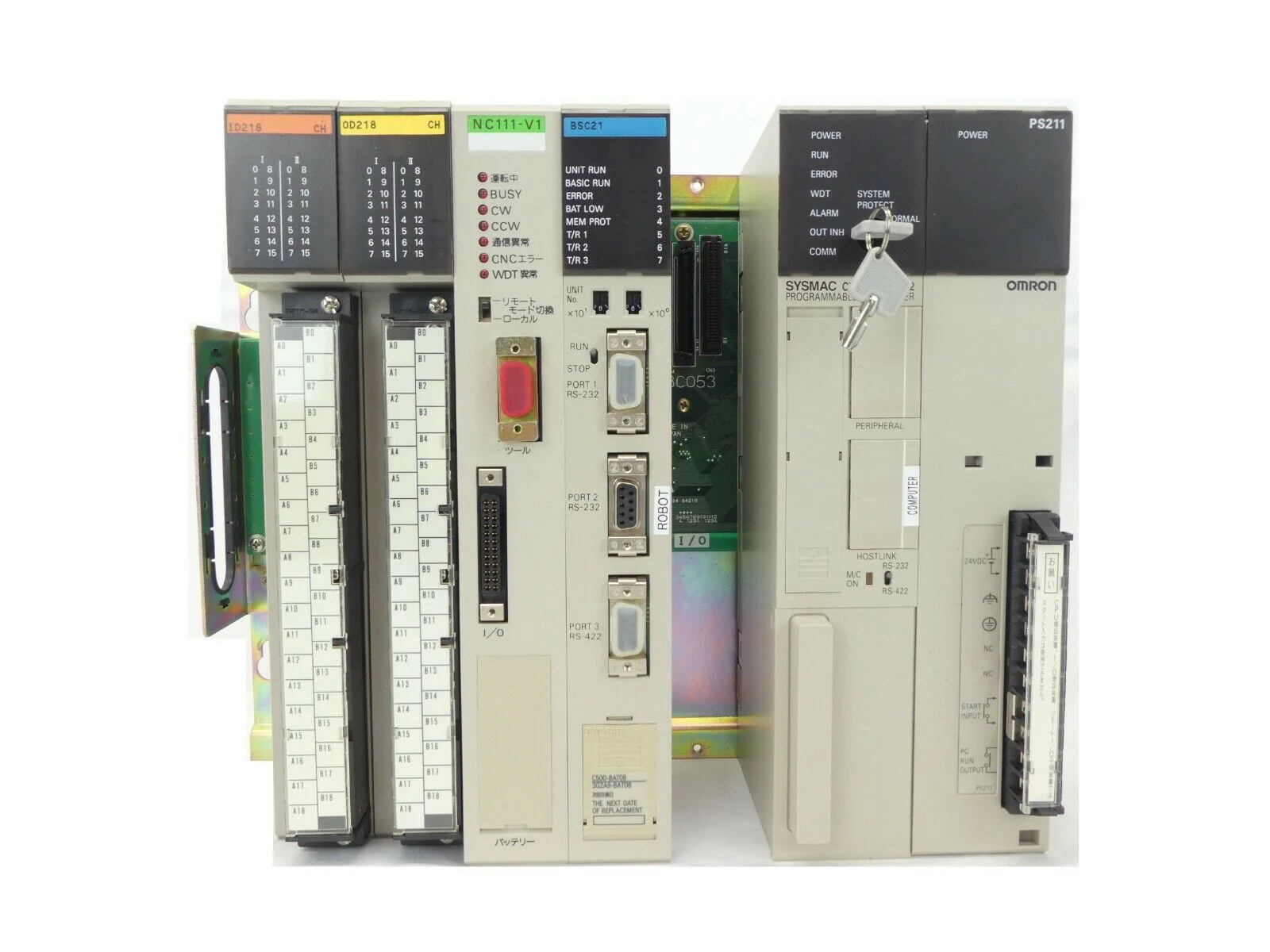 Omron CVM1 Programmable Logic Controller PLC Sysmac CVM1-CPU01-V2 Working Spare - Image 2