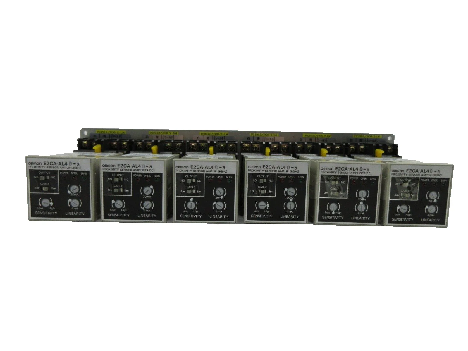Omron E2CA-AL4D-3 Proximity Sensor Amplifier Assembly Set of 6 Nikon NSR Working - Image 2
