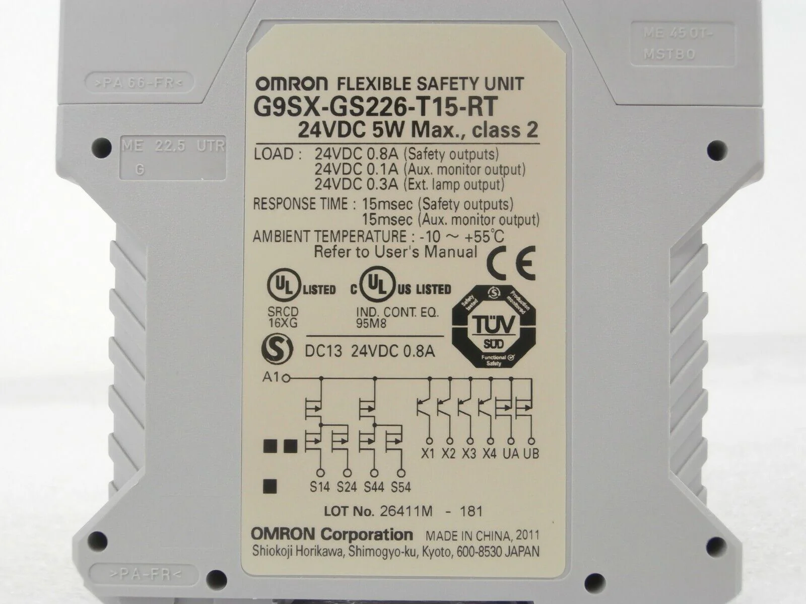 Omron G9SX-GS226-T15-RT Safety System Set of 3 G9SX-BC202-RT G9SX-NS202-RT Spare - Image 11