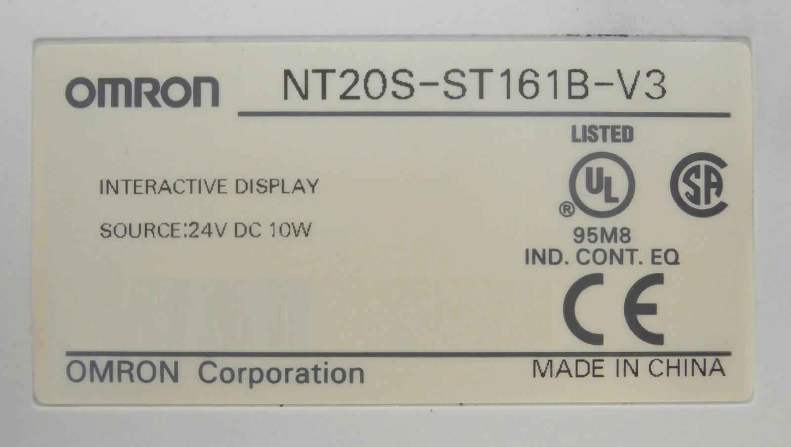 Omron NT20S-ST161B-V3 Interactive Display Touch Screen Working Spare - Image 12