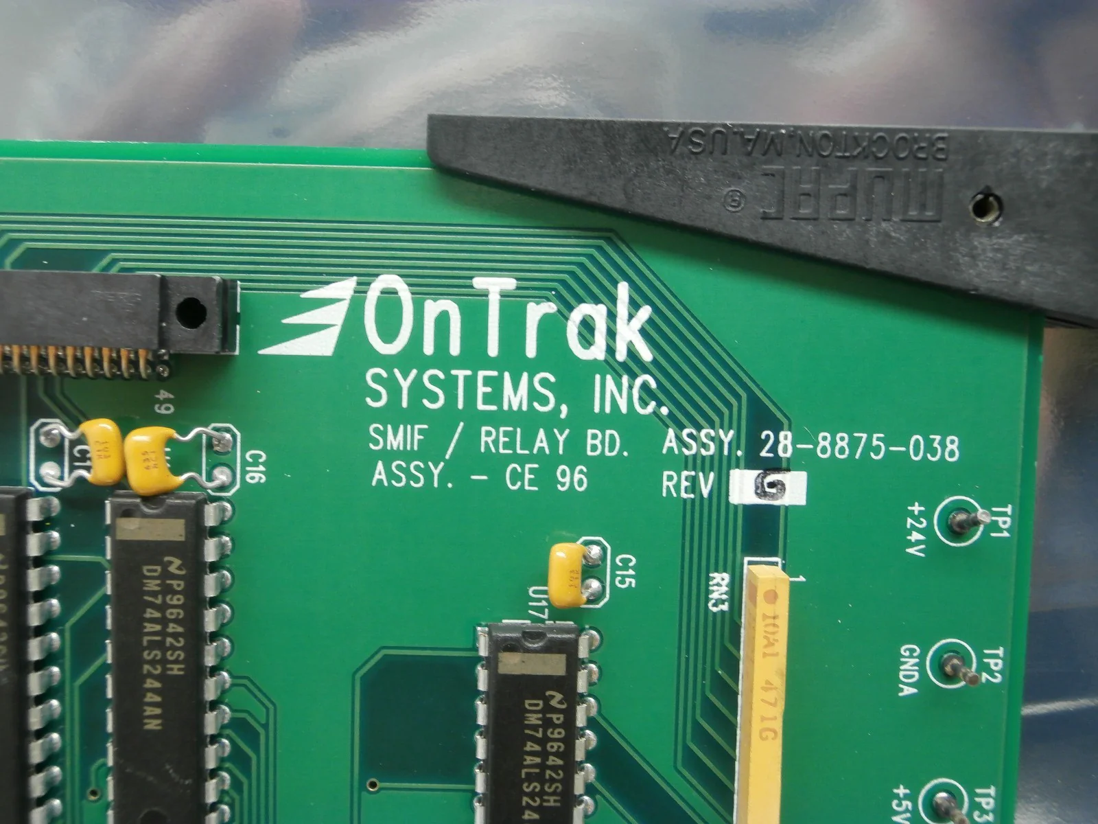 OnTrak Systems 28-8875-038 SMIF Relay Board PCB Card - CE 96 Used Working - Image 12