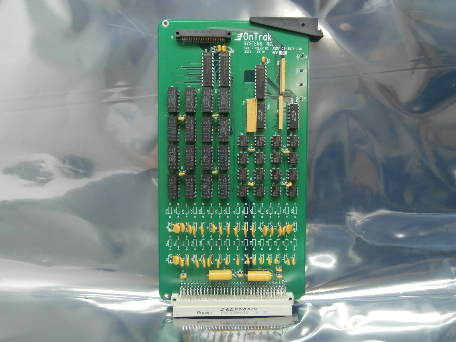 OnTrak Systems 28-8875-038 SMIF Relay Board PCB Card - CE 96 Used Working - Image 2
