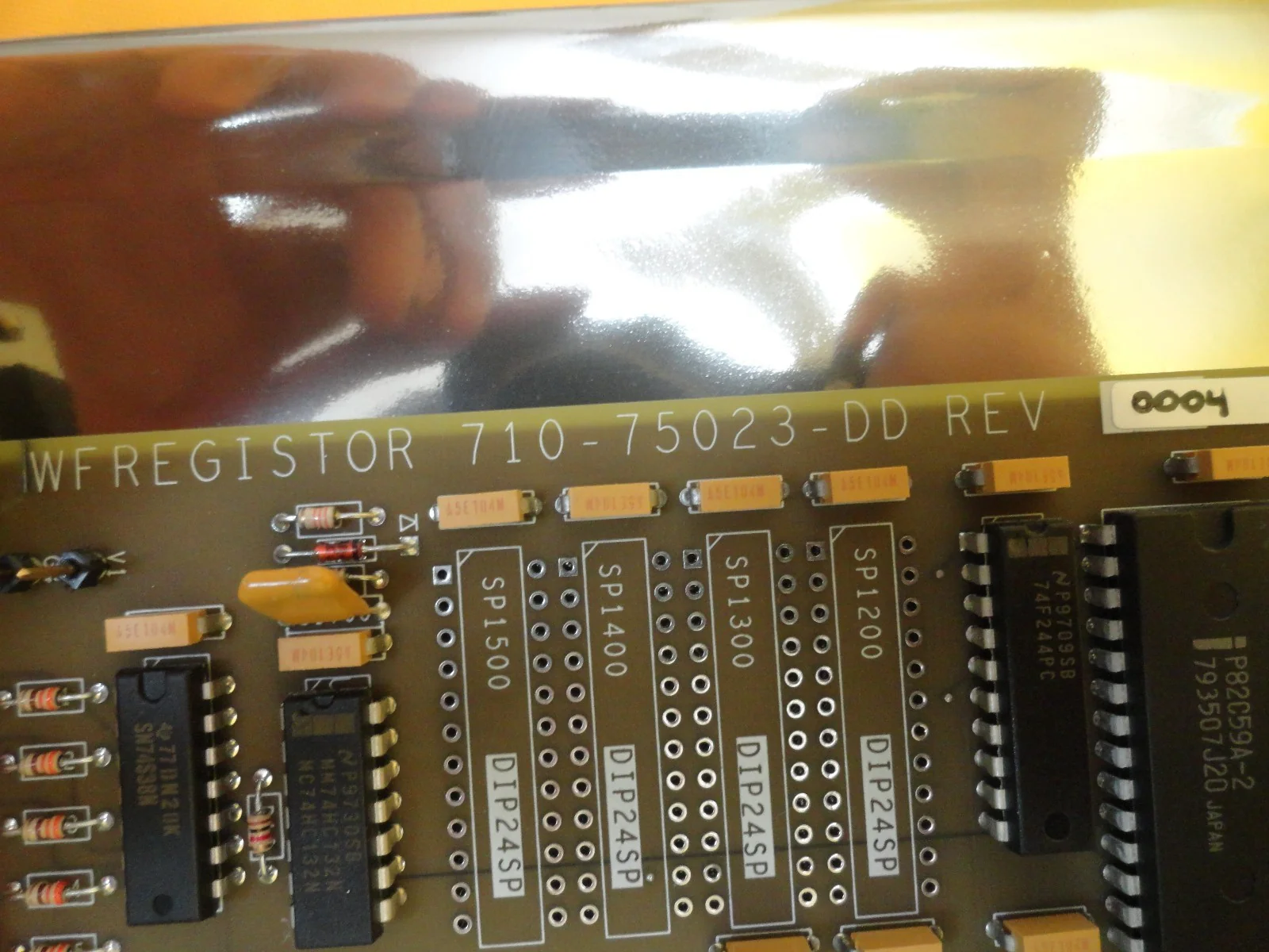 Orbot 710-75023-DD WFREGISTOR REG 4000021 PCB Card AMAT WF 736 DUO Used Working - Image 2