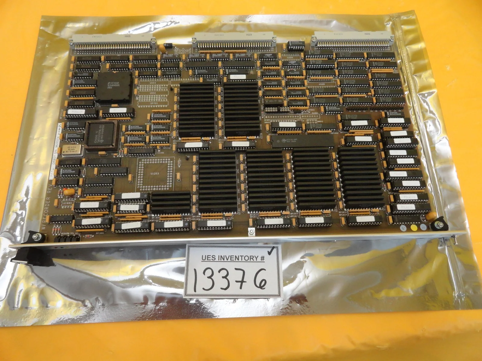 Orbot WF29132 WFRECORDER 4000074 PCB Card AMAT WF 736 DUO Broken Pull Tab Used