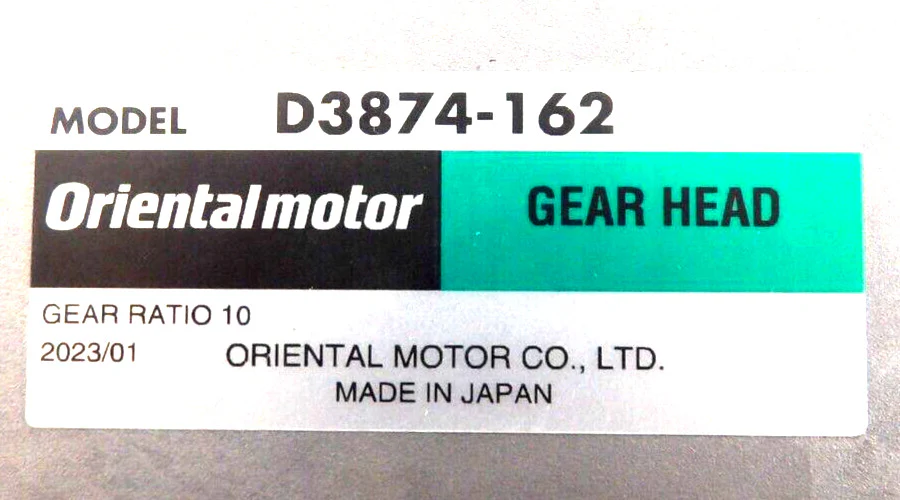 Oriental Motor BXM6400-GFS-K6 DC Motor W/Gear Head D3874-162 Working Spare - Image 7