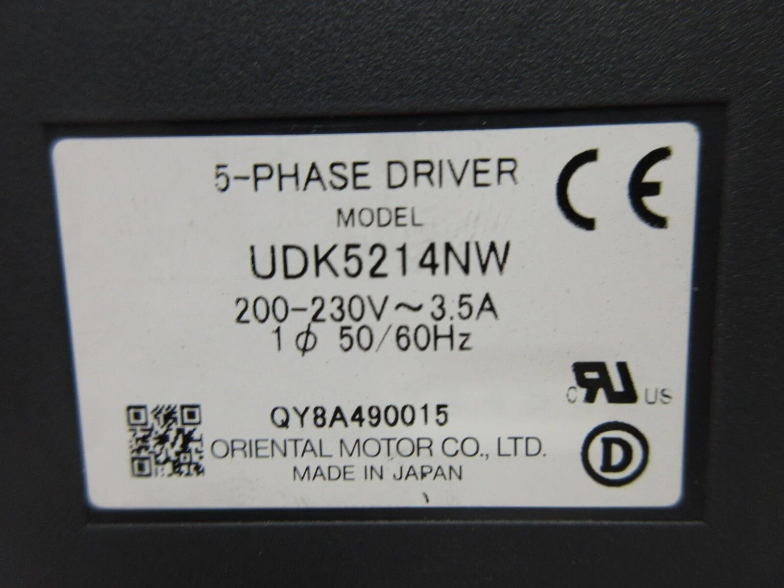 Oriental Motor UDK5214NW 5-Phase Servo Driver VEXTA Working Spare - Image 6
