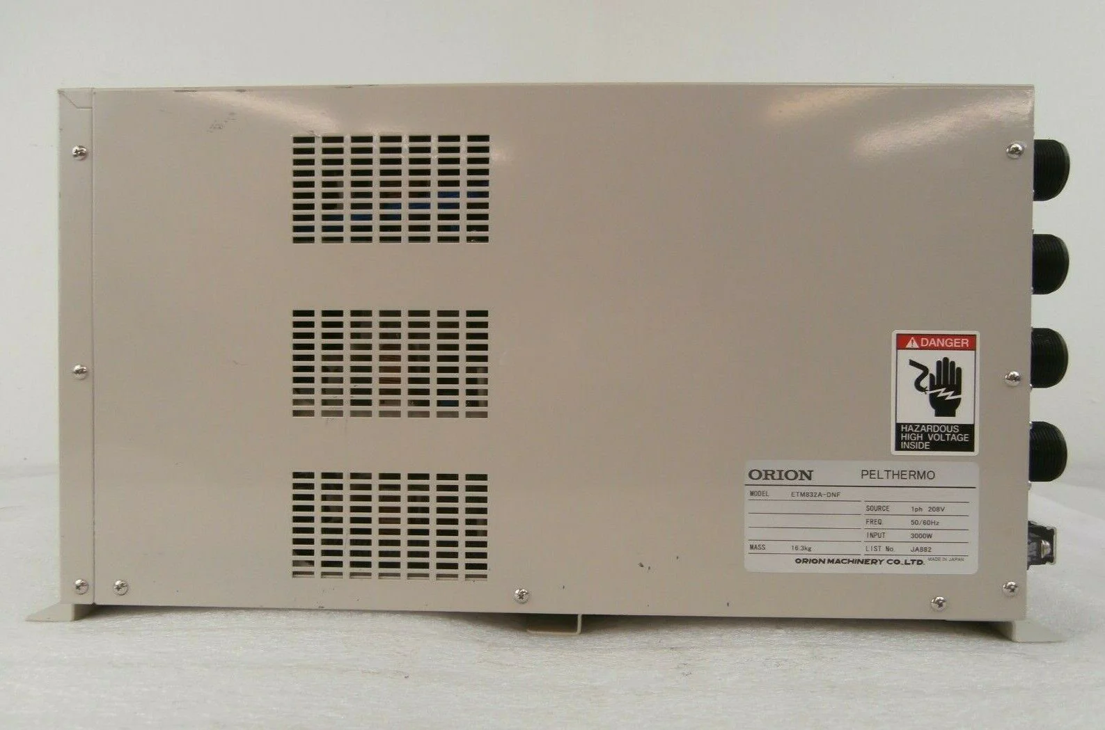 Orion Machinery ETM832A-DNF Power Supply PEL THERMO JA882 Working Surplus - Image 4