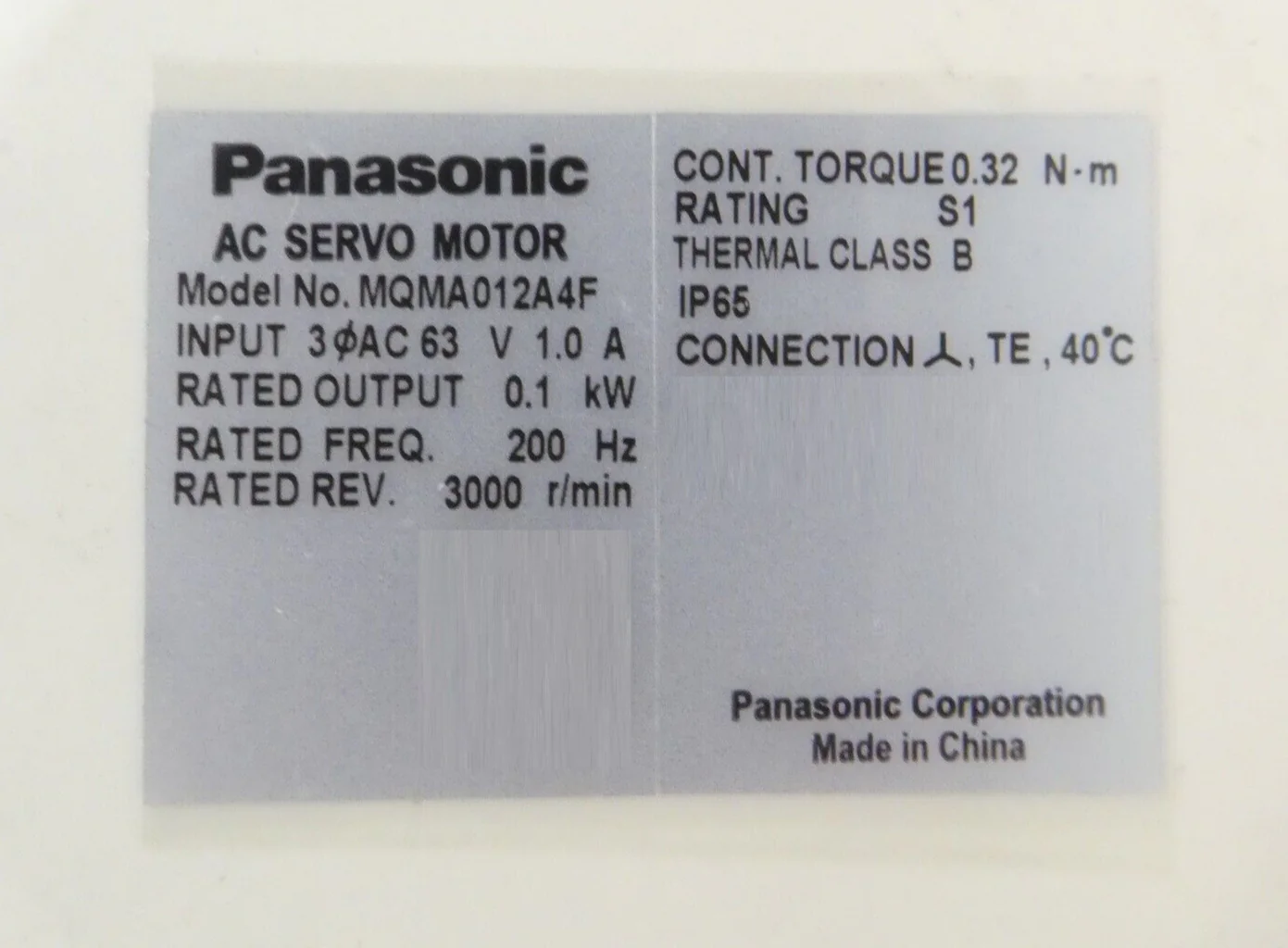Panasonic MQMA012A4F AC Servo Encoder Motor w/ Bracket Lot of 2 Working - Image 14