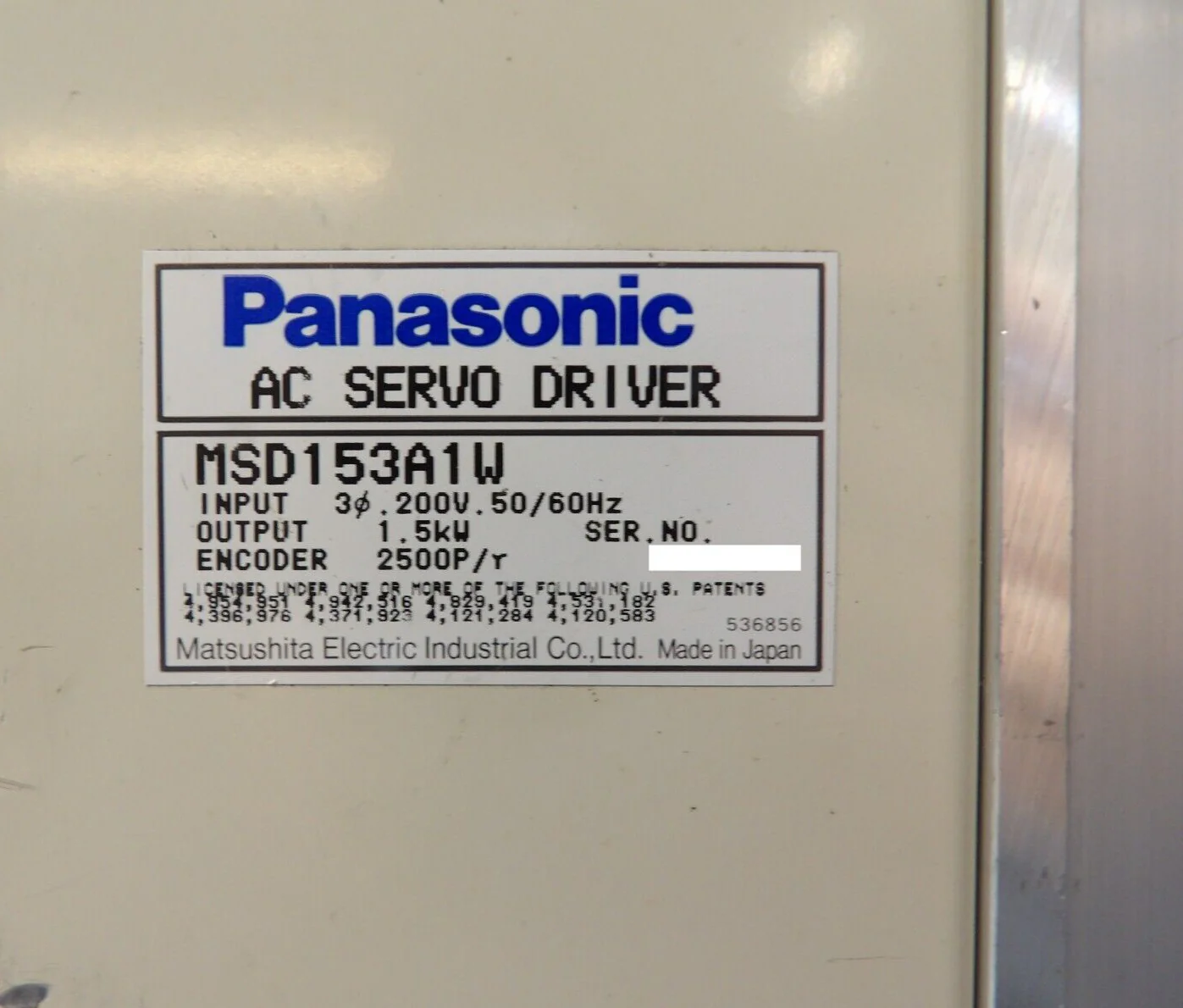 Panasonic MSD153A1W AC Servo Driver Assembly Module Working - Image 10
