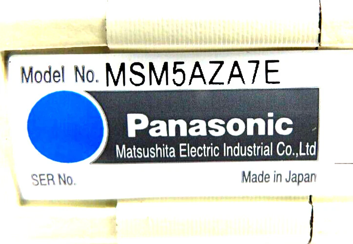 Panasonic MSM5AZA7E AC Servo Motor TEL 1380-104542-11 Lot of 2 Working Surplus - Image 8