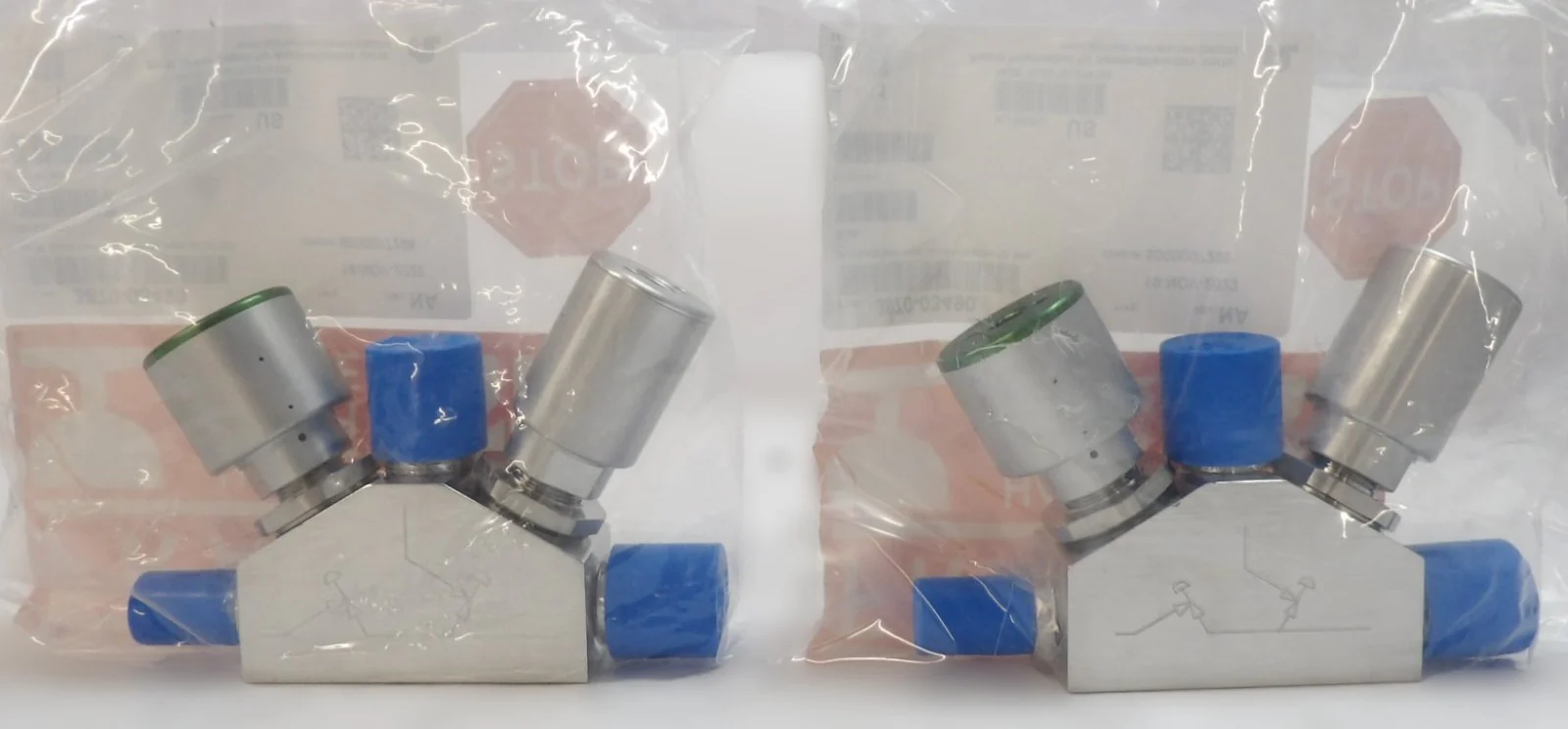 Parker Veriflo 45300319 3-Way Pneumatic Diaphragm Valve Lot of 2 New - Image 2