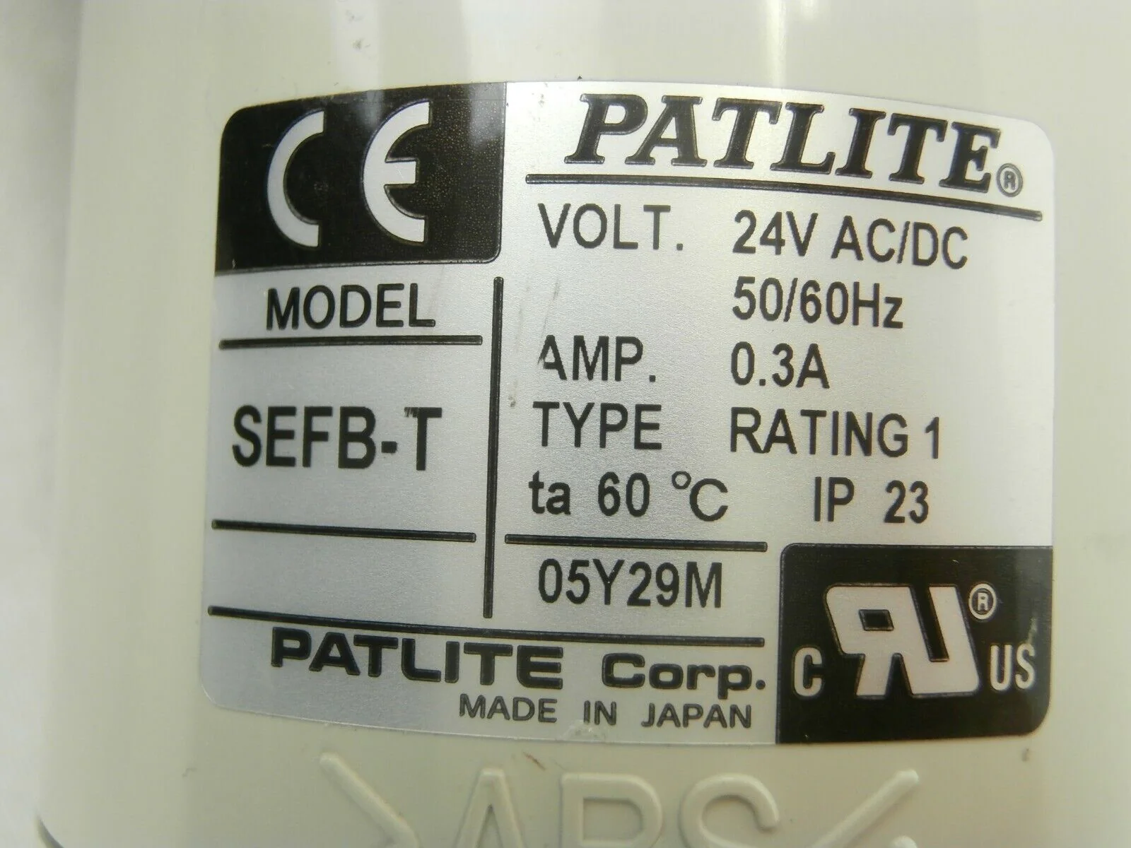 Patlite SEFB-402D-RYGB Indicator Light Tower 24V AC/DC New Surplus - Image 11