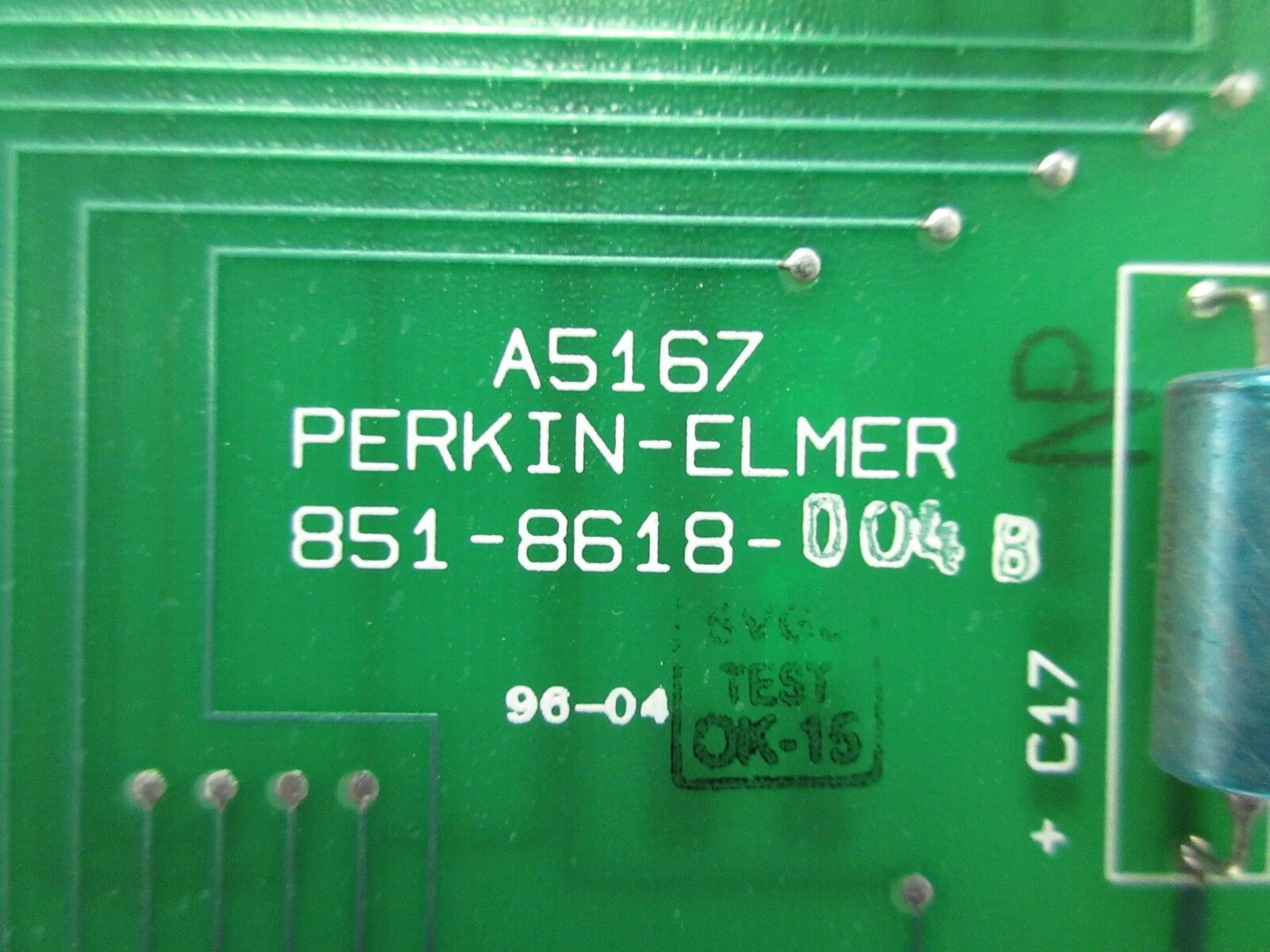 Perkin-Elmer 851-8618-004 Processor PCB Card A5167 Rev. B SVG ASML 90S Used - Image 12