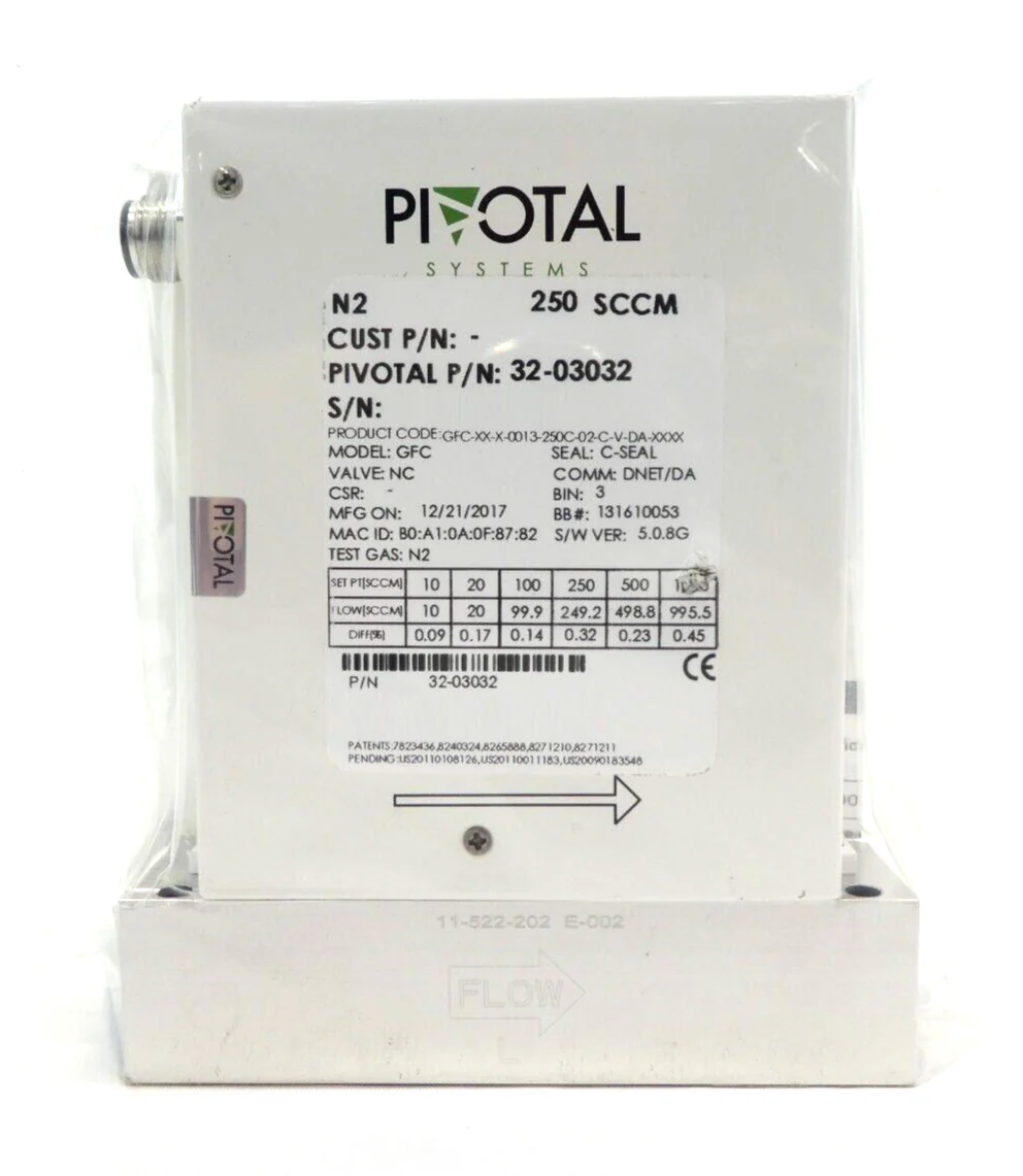 Pivotal Systems 32-03032 Mass Flow Controller MFC 250 SCCM N2 New Surplus - Image 4