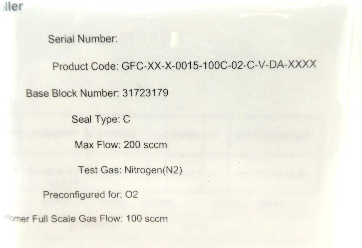 Pivotal Systems 32-03033 Mass Flow Controller MFC 100 SCCM O2 Lot of 2 New - Image 7